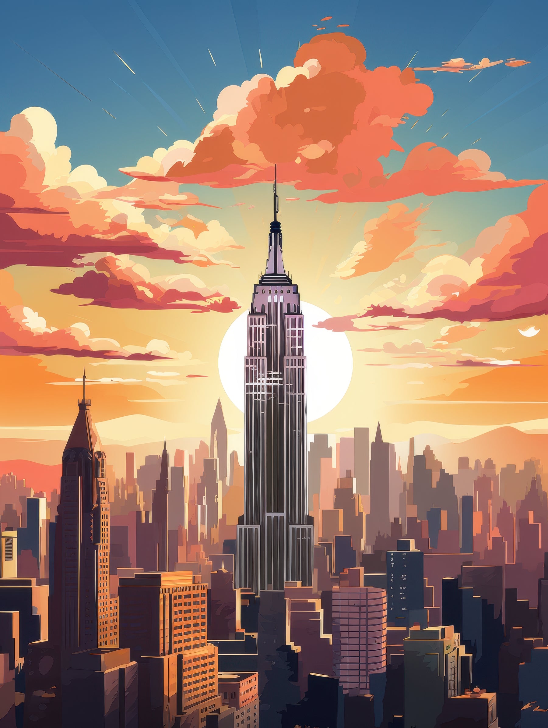 Empire State Building at Sunset