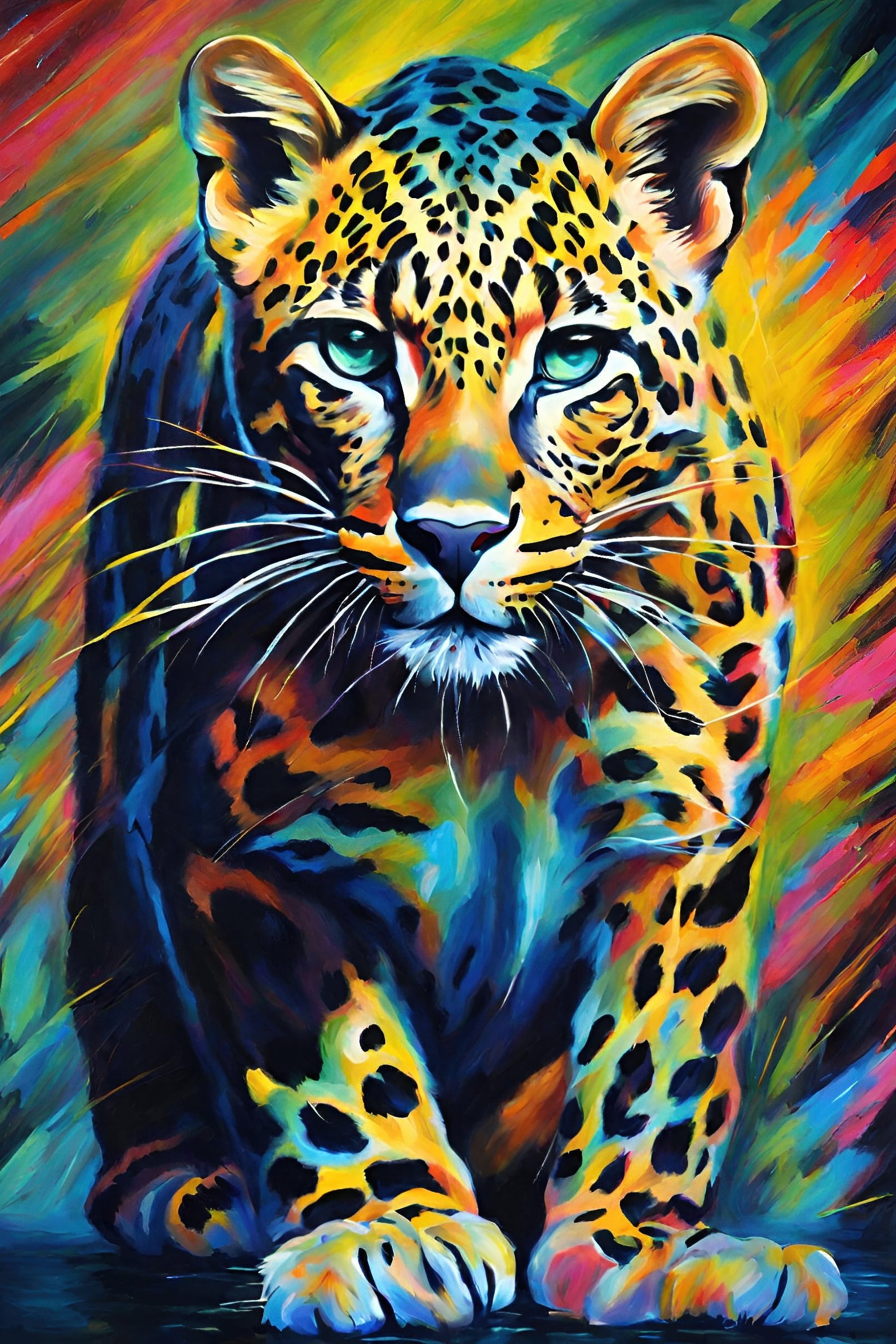 Colorful Leopard