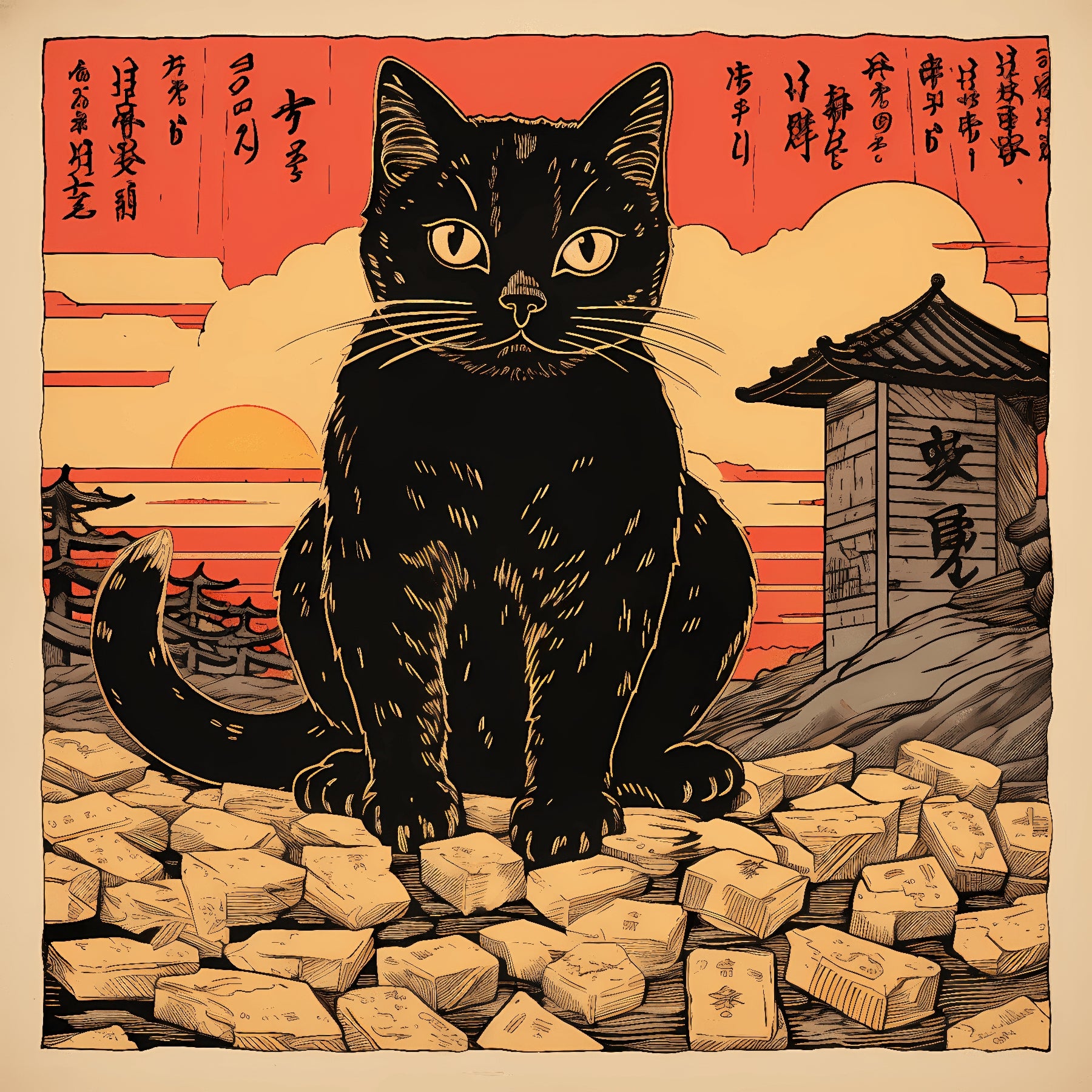 Japanese Black Cat