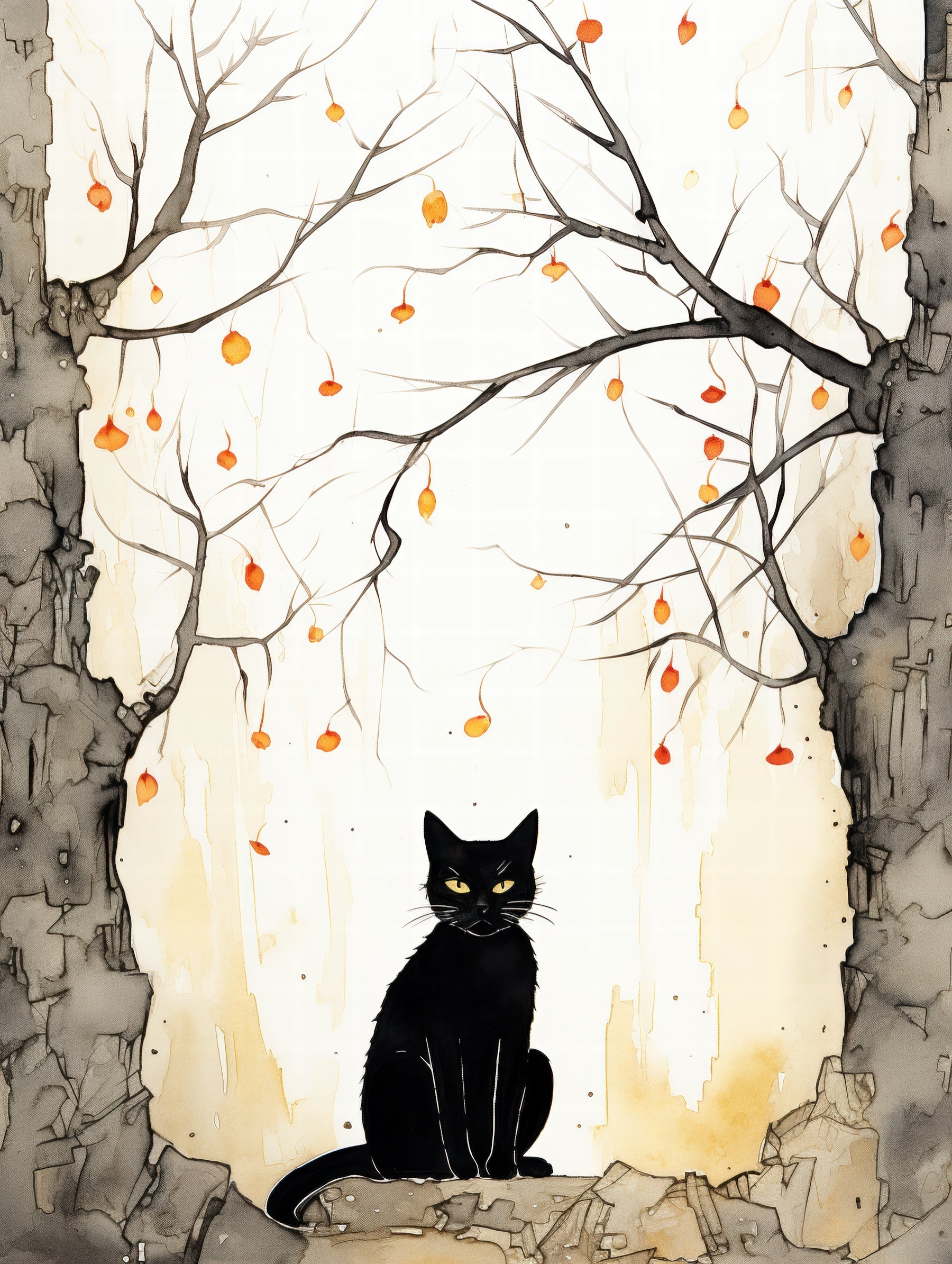 Mystical Black Cat