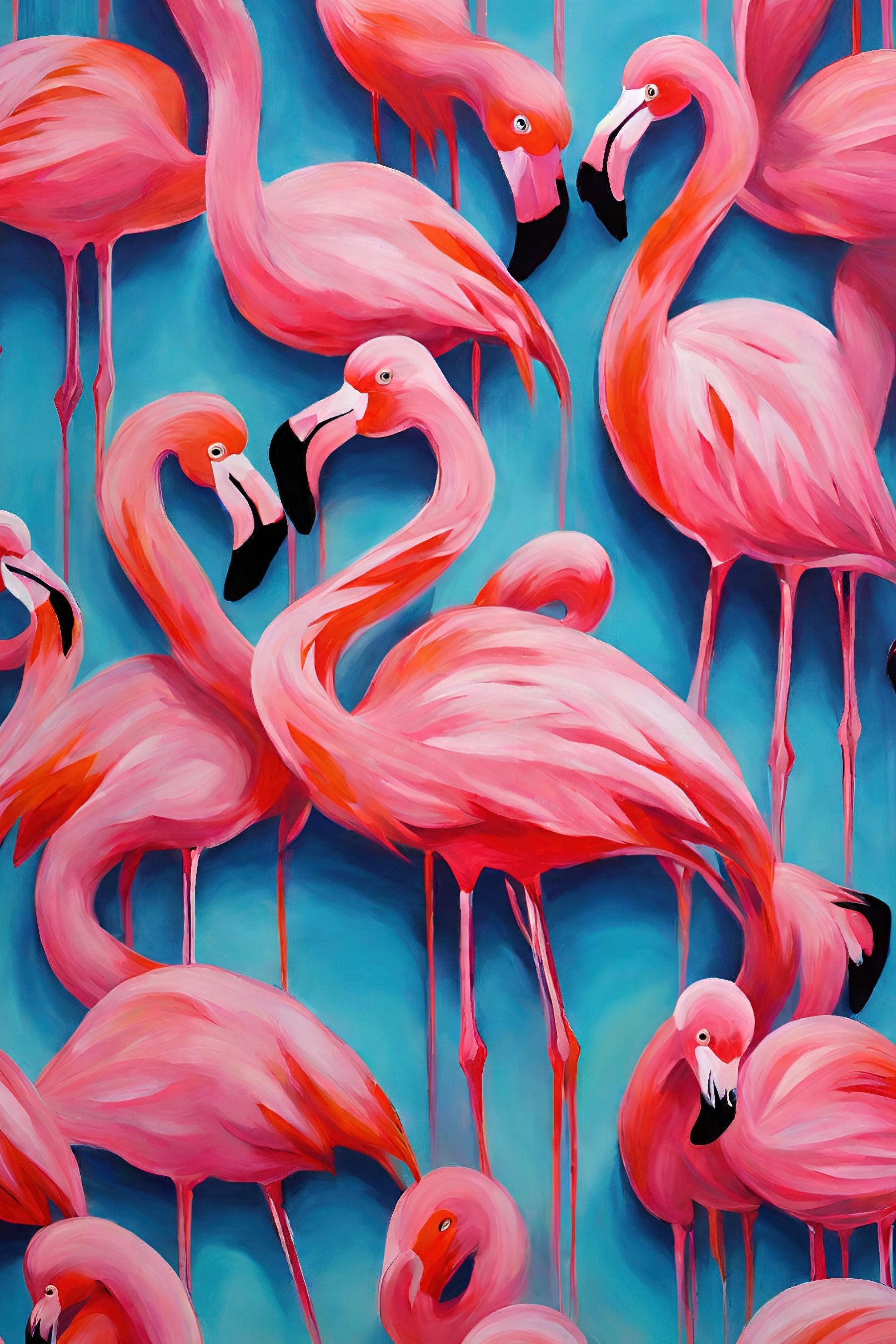 Flock of Flamingos