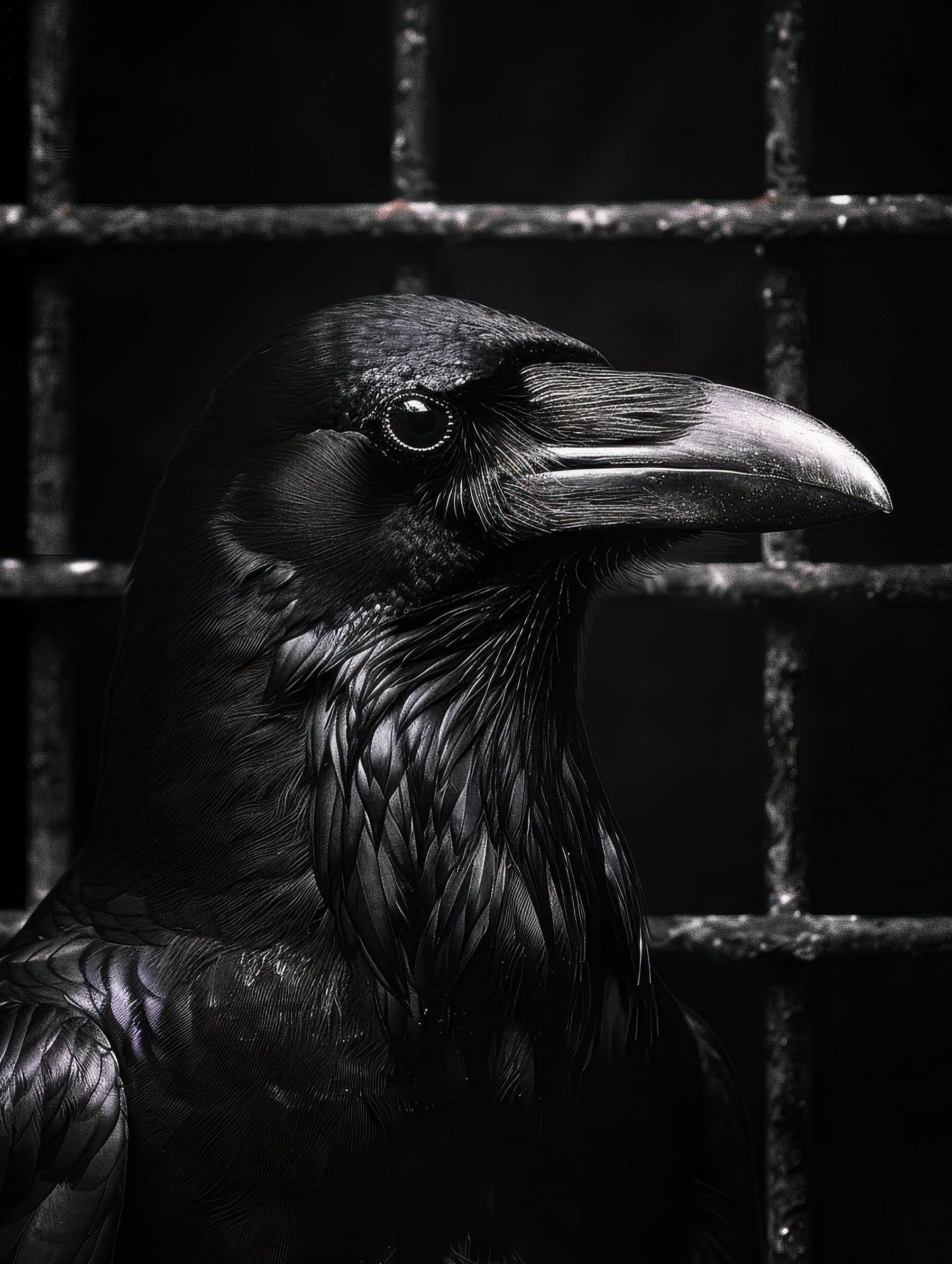 Caged Raven
