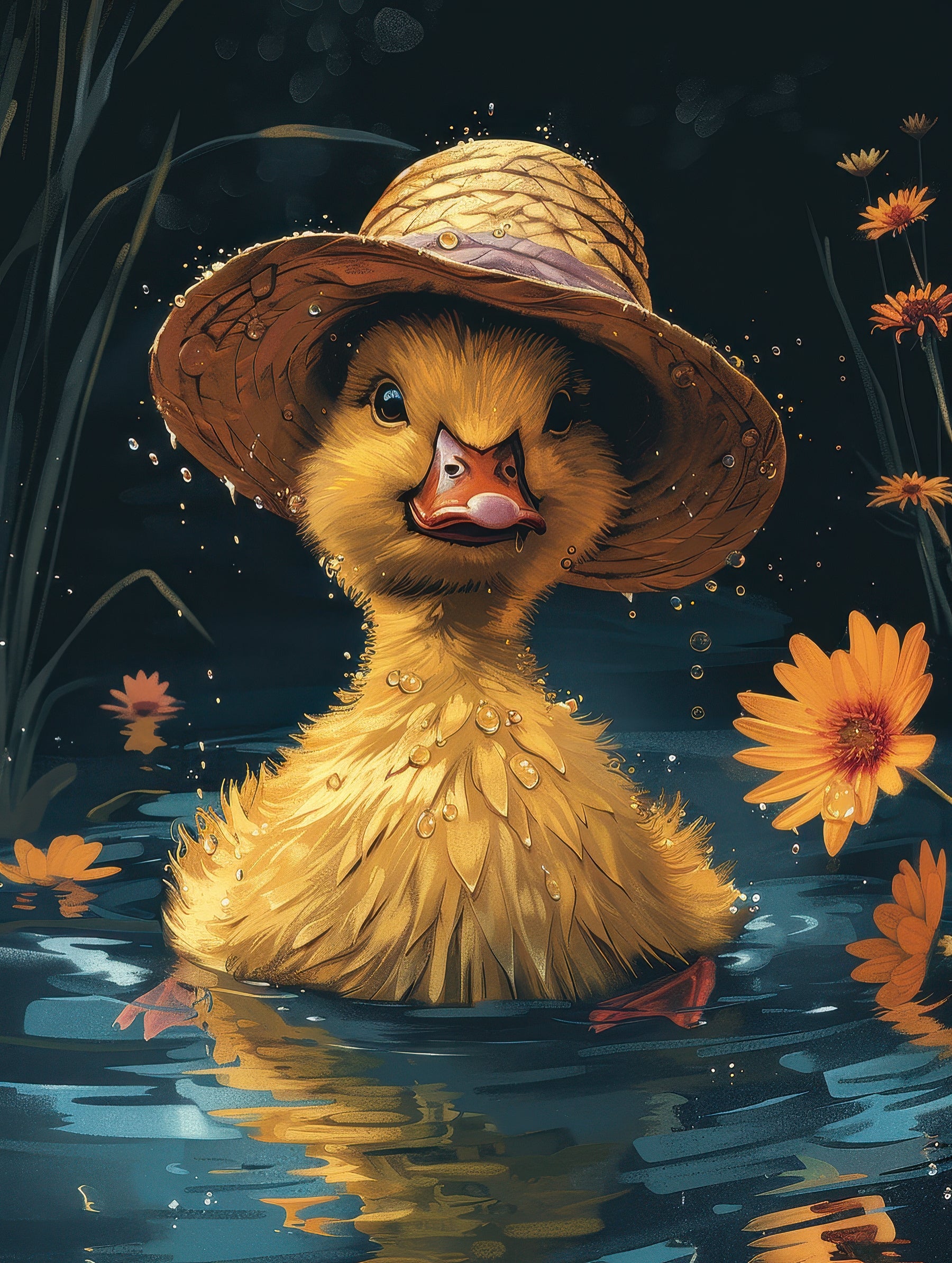 Floral Duckling