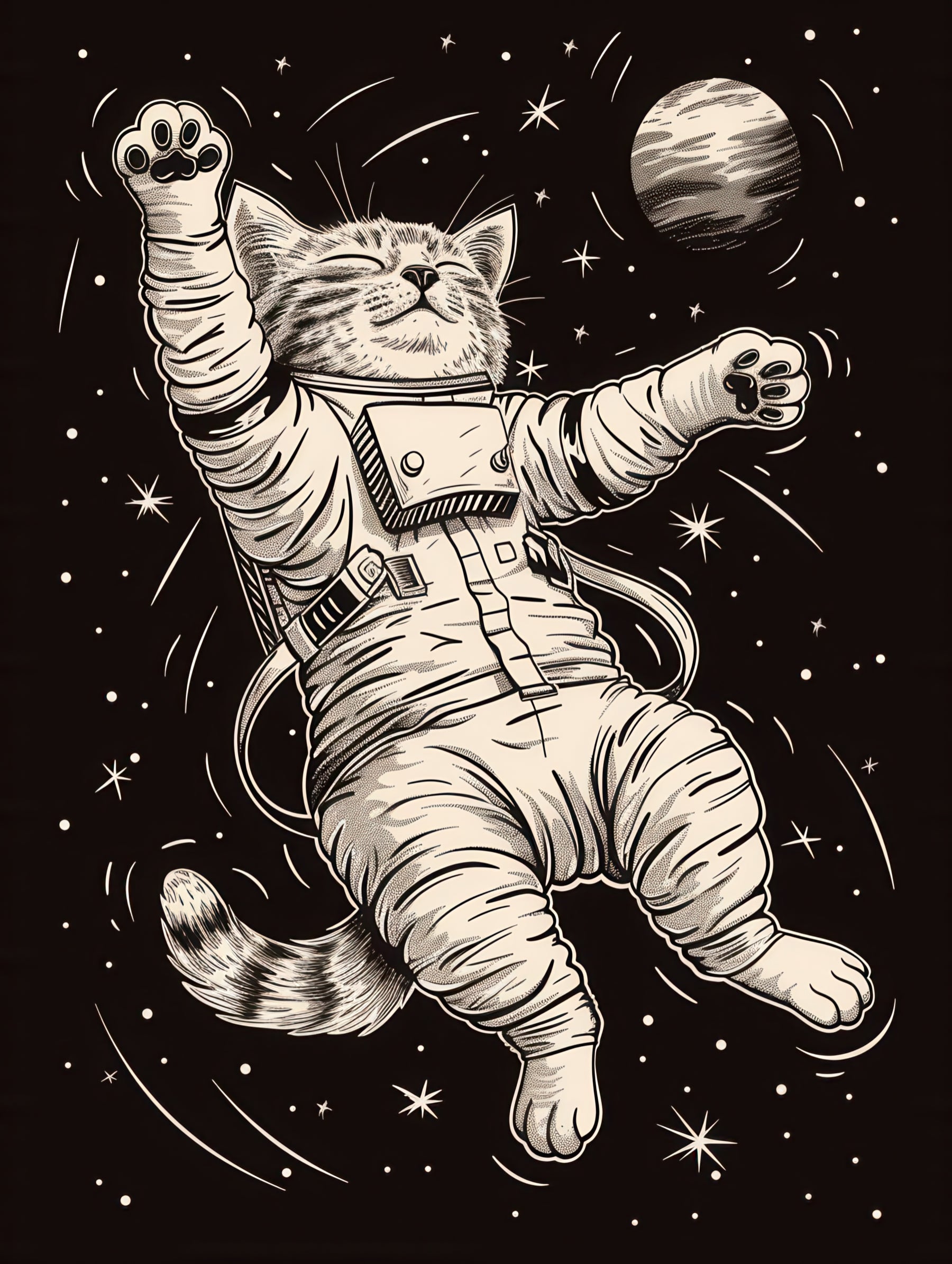 Cosmic Astronaut Cat