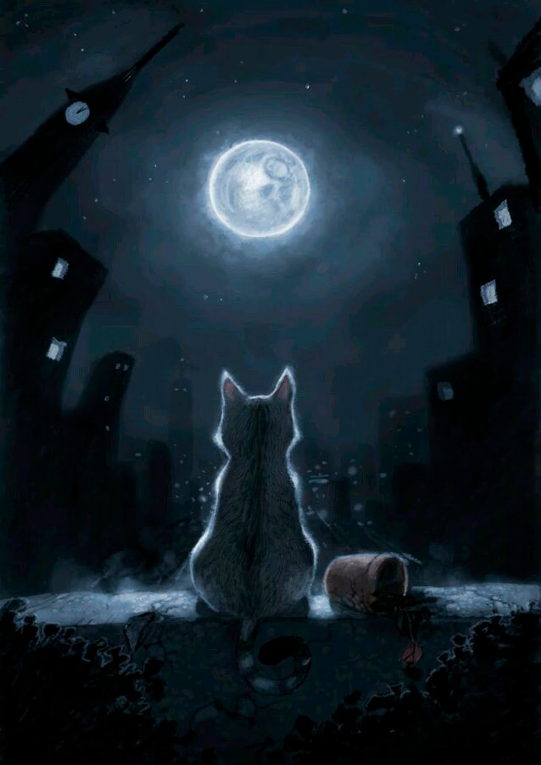 Moonlit Cat