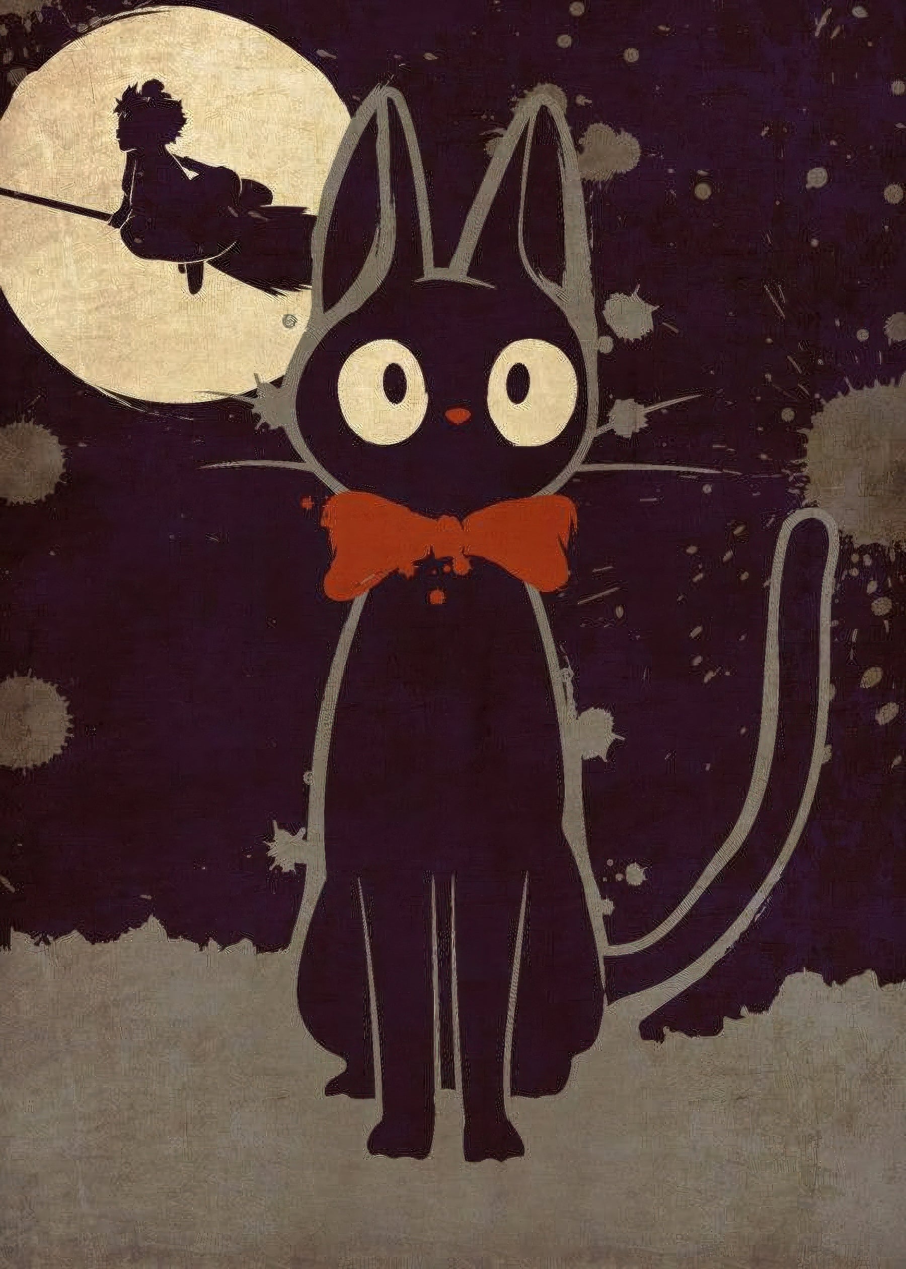 Bewitched Cat Silhouette