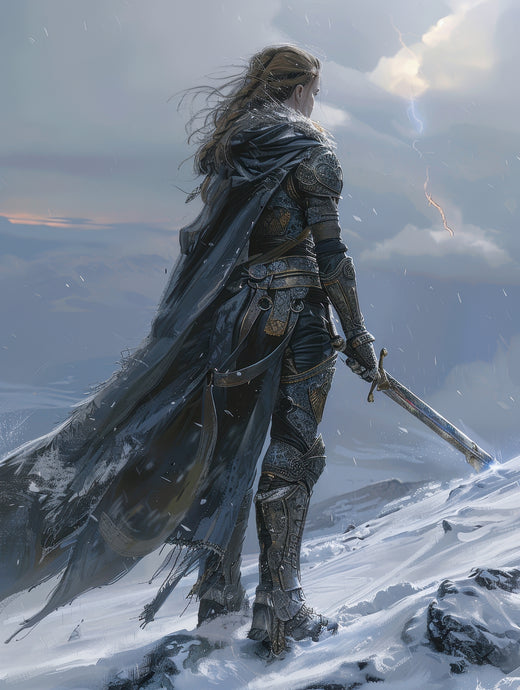 Warrior in Snowy Mountains