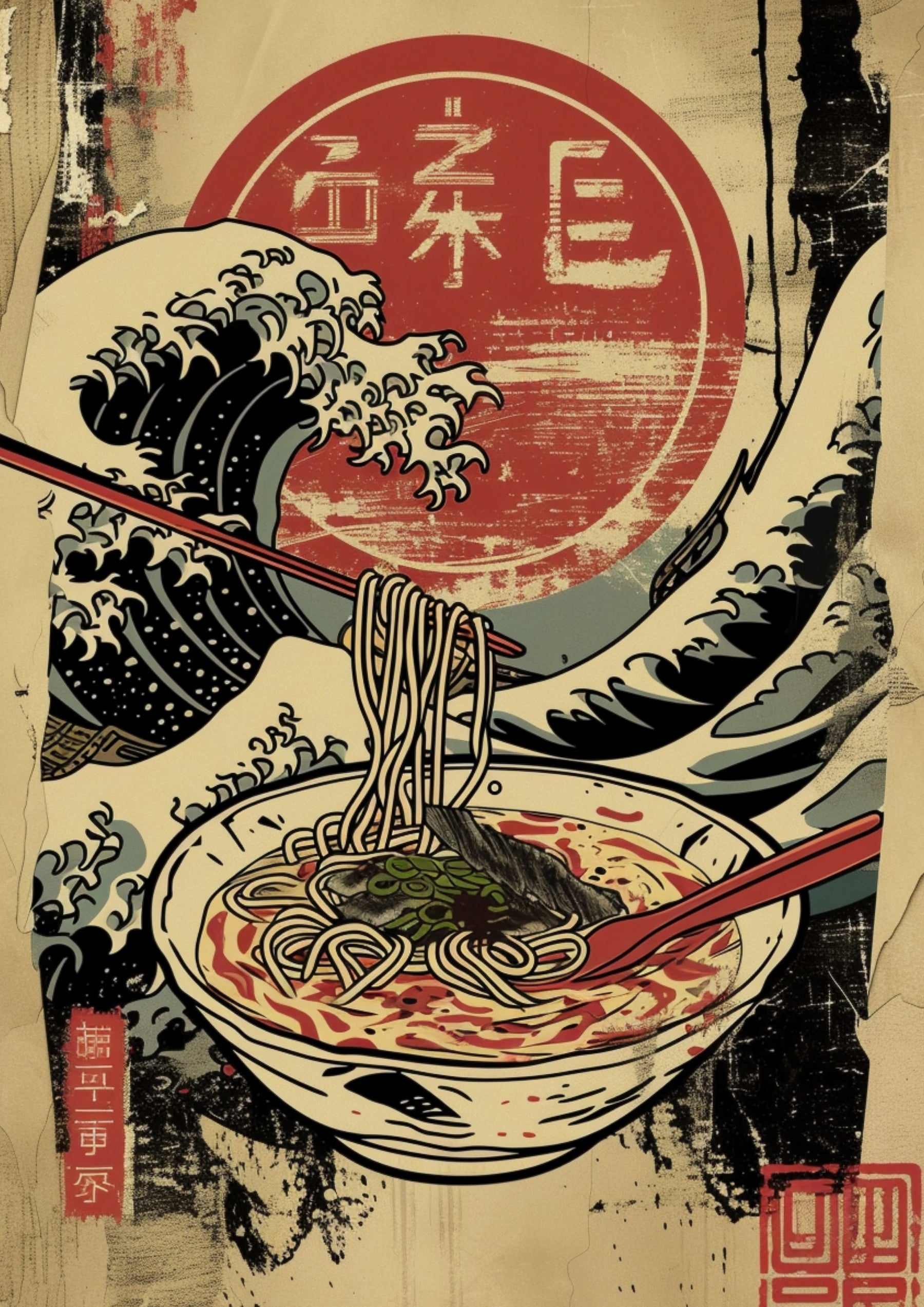 ramen with waves
