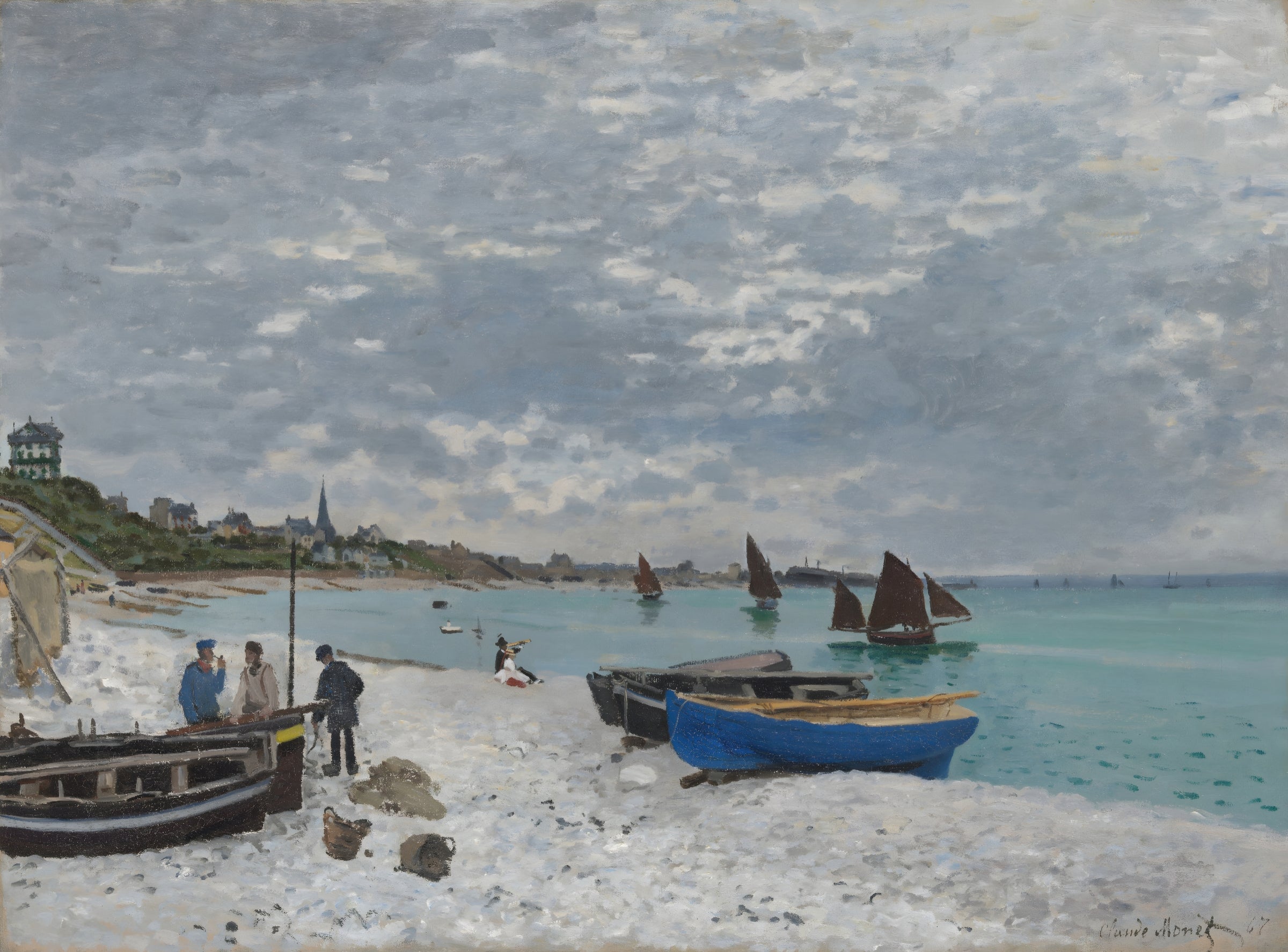 Boats on Pebble Beach