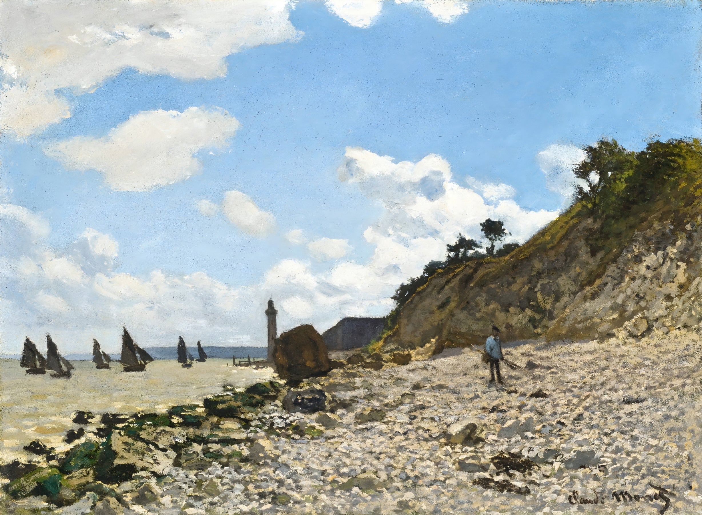 Rocky Beach with Lighthouse