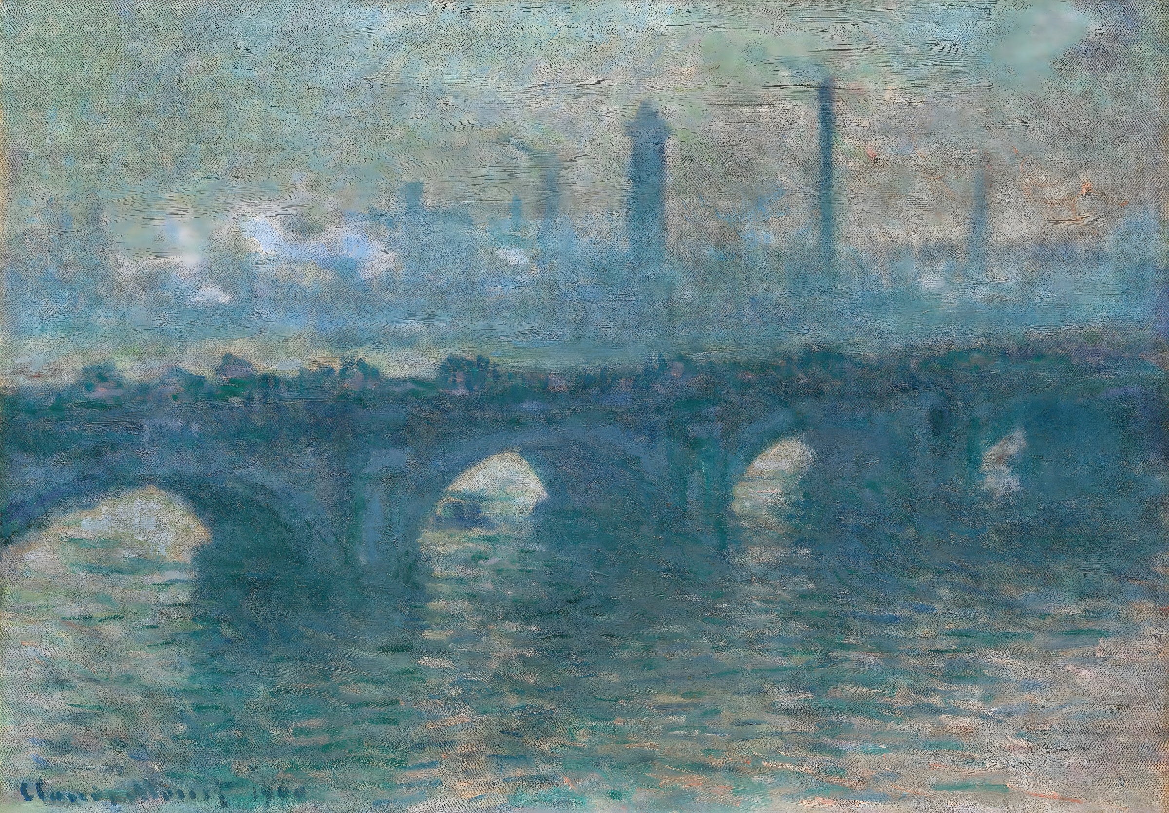Industrial Bridge in Fog
