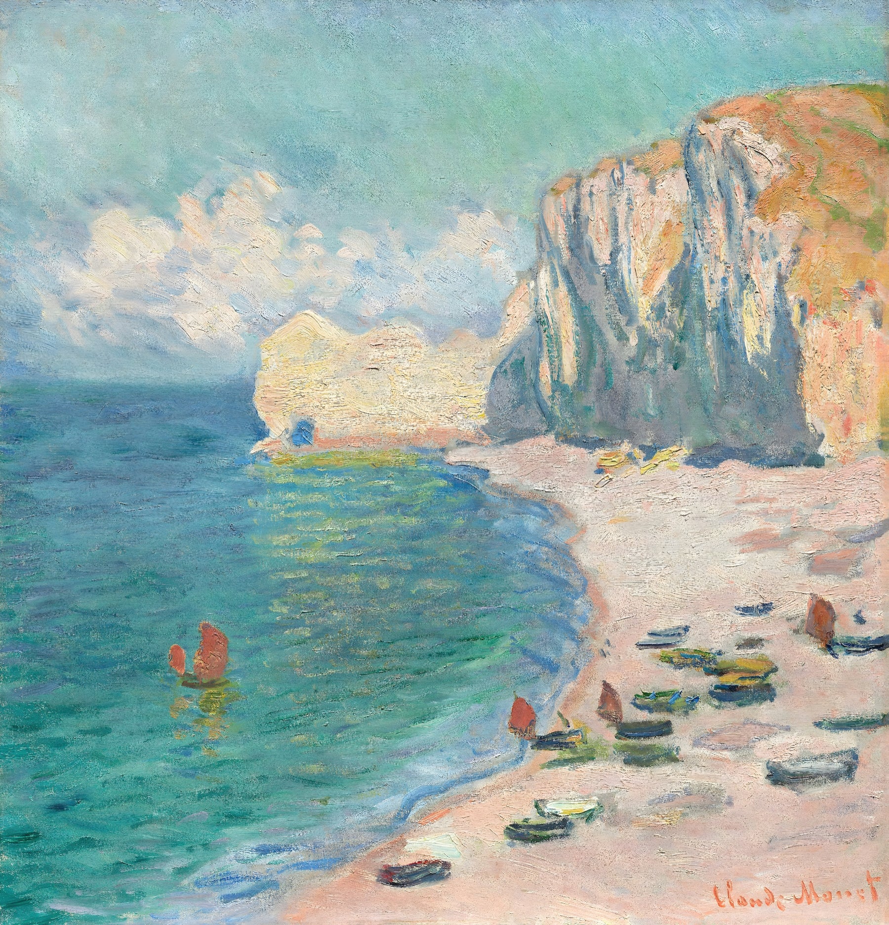 Beach and White Cliffs