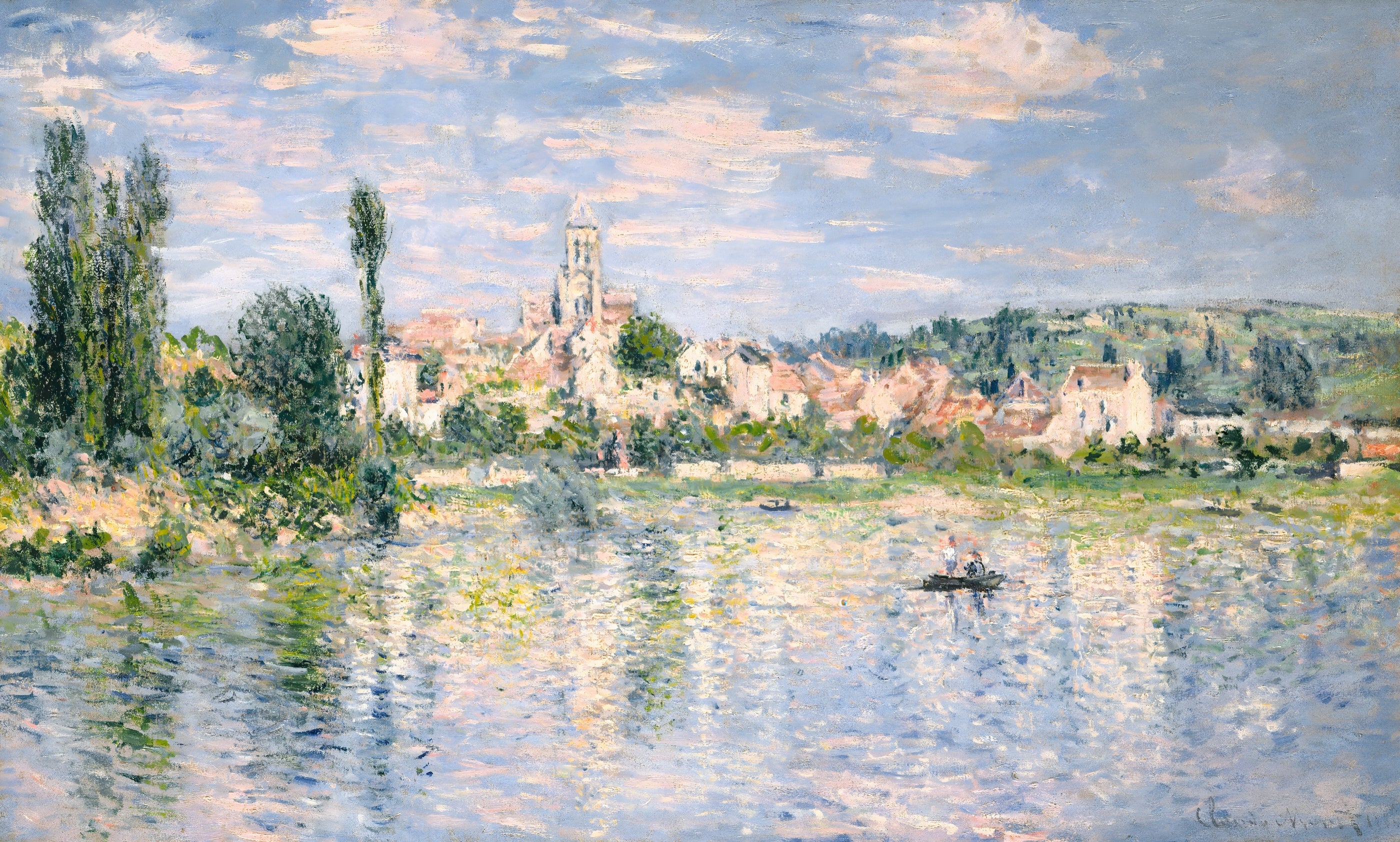 Riverside Town Reflection