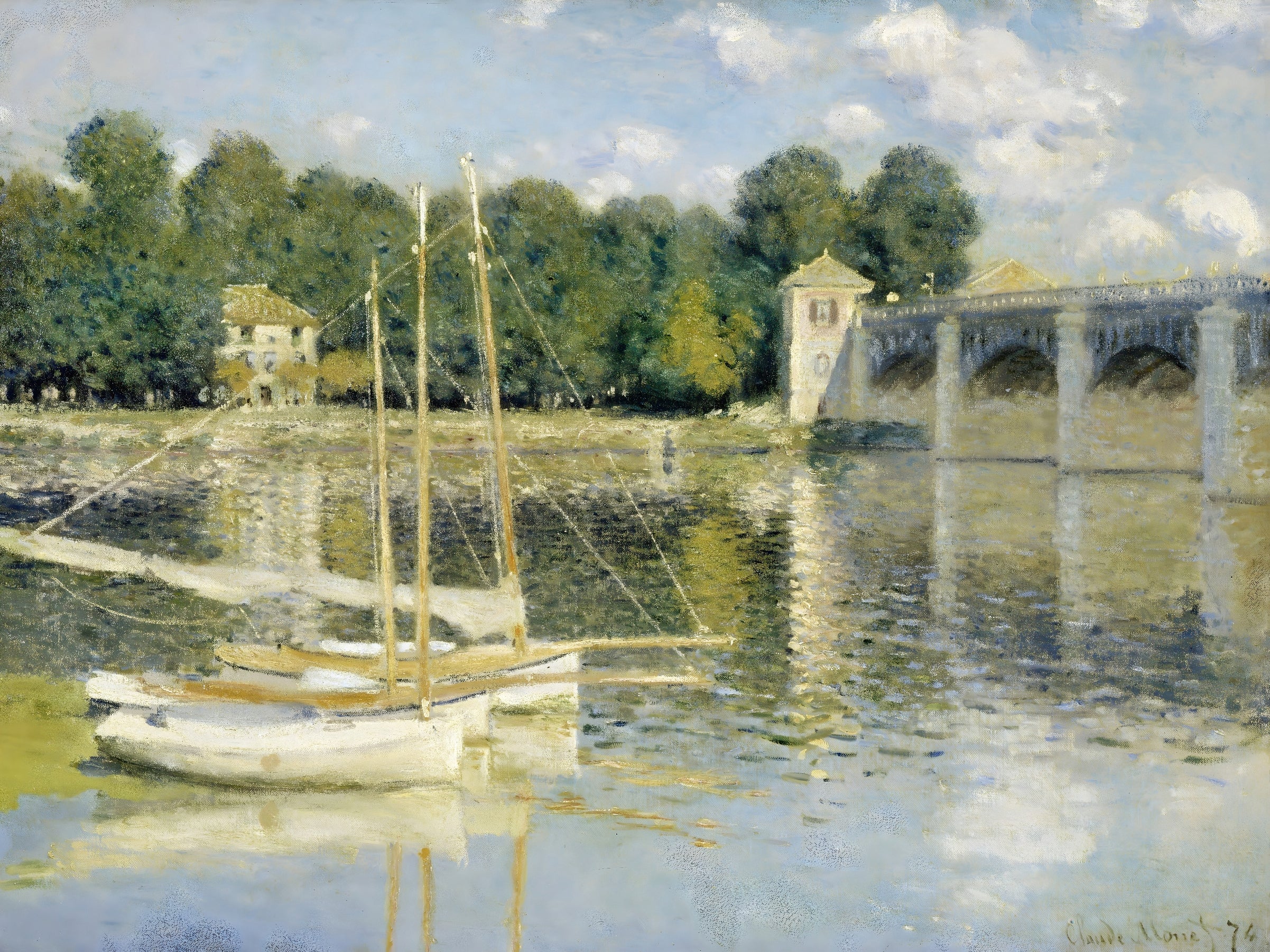Boats by the Bridge