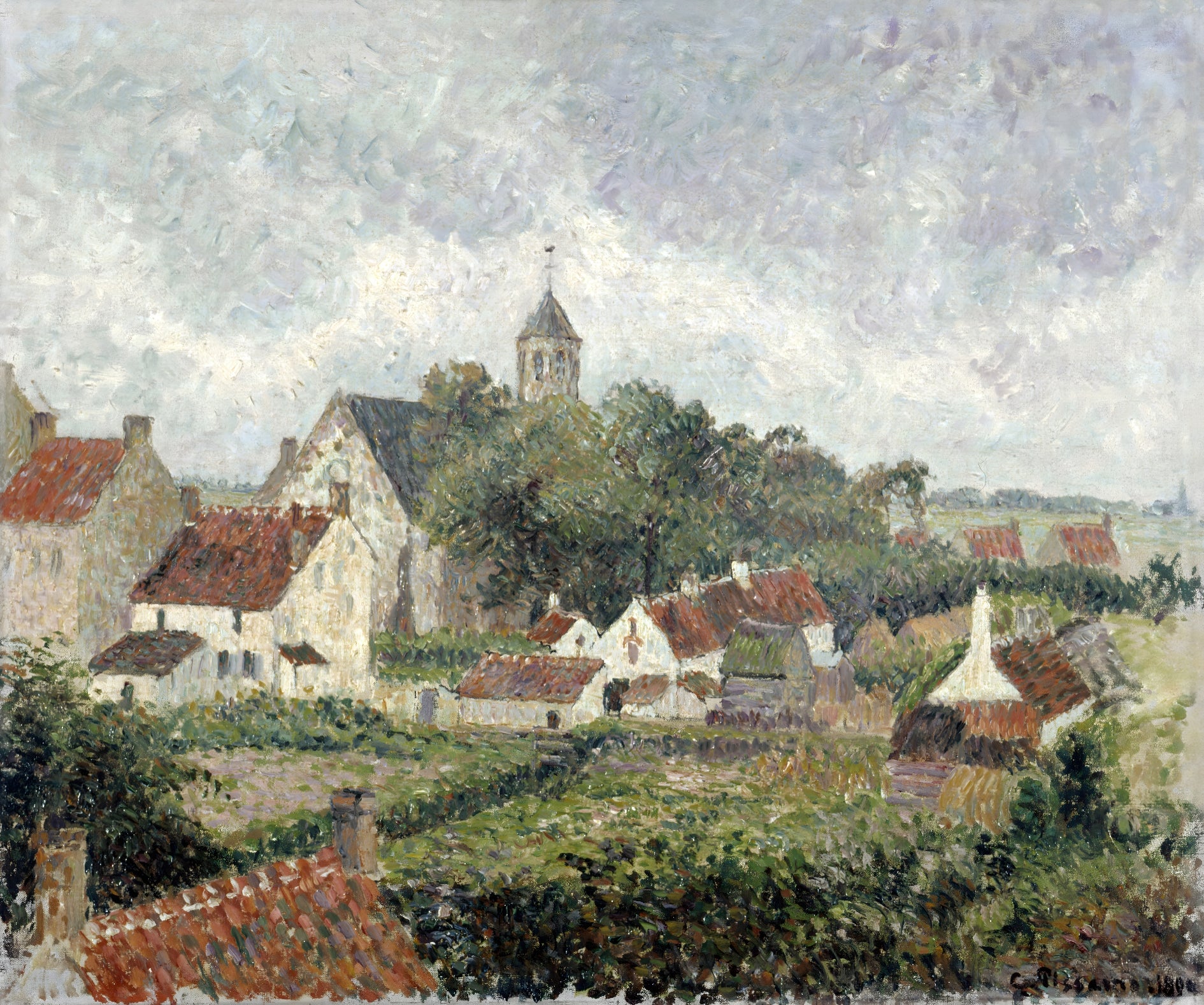 Quaint Village Rooftops