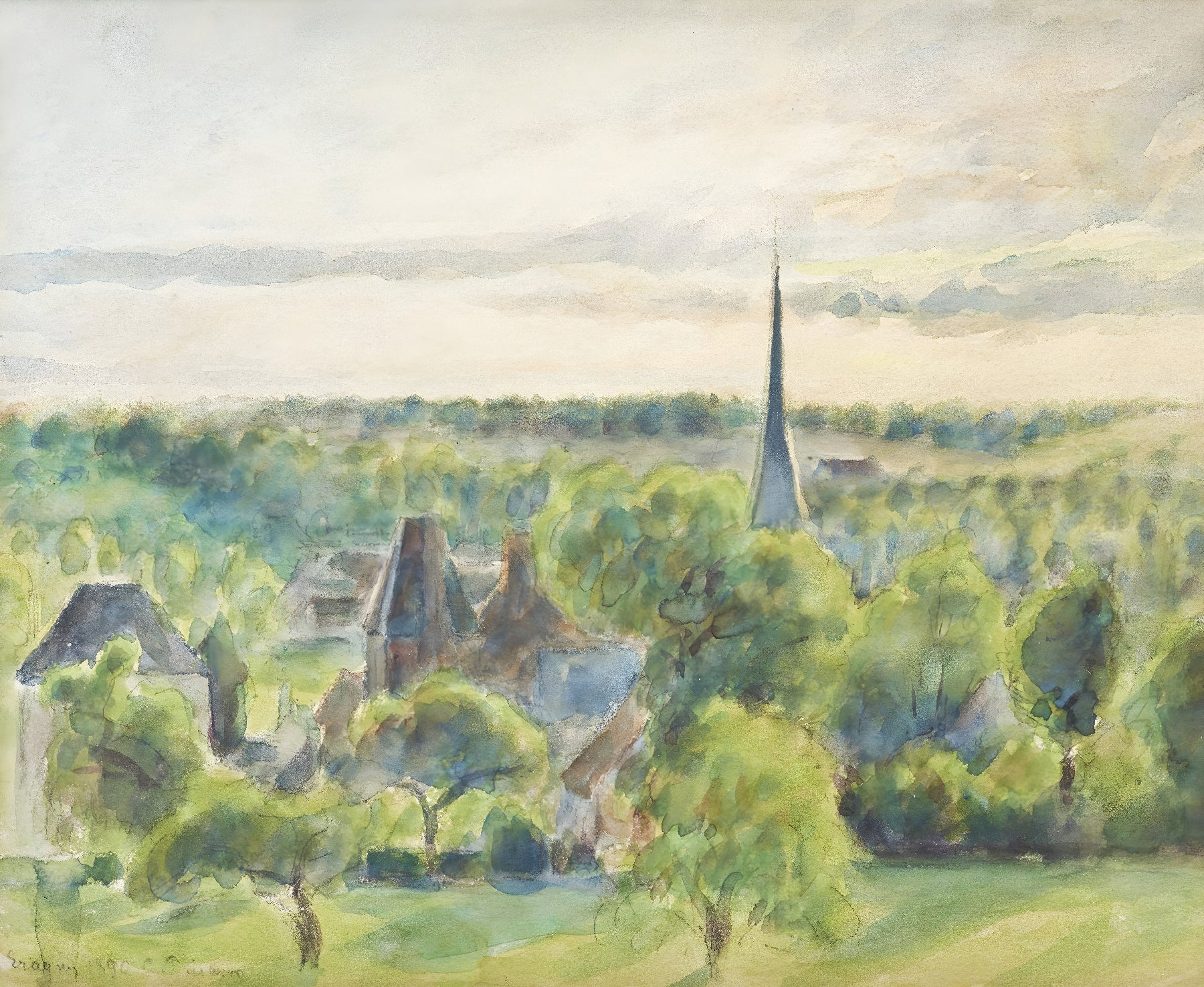 Church Spire in the Green