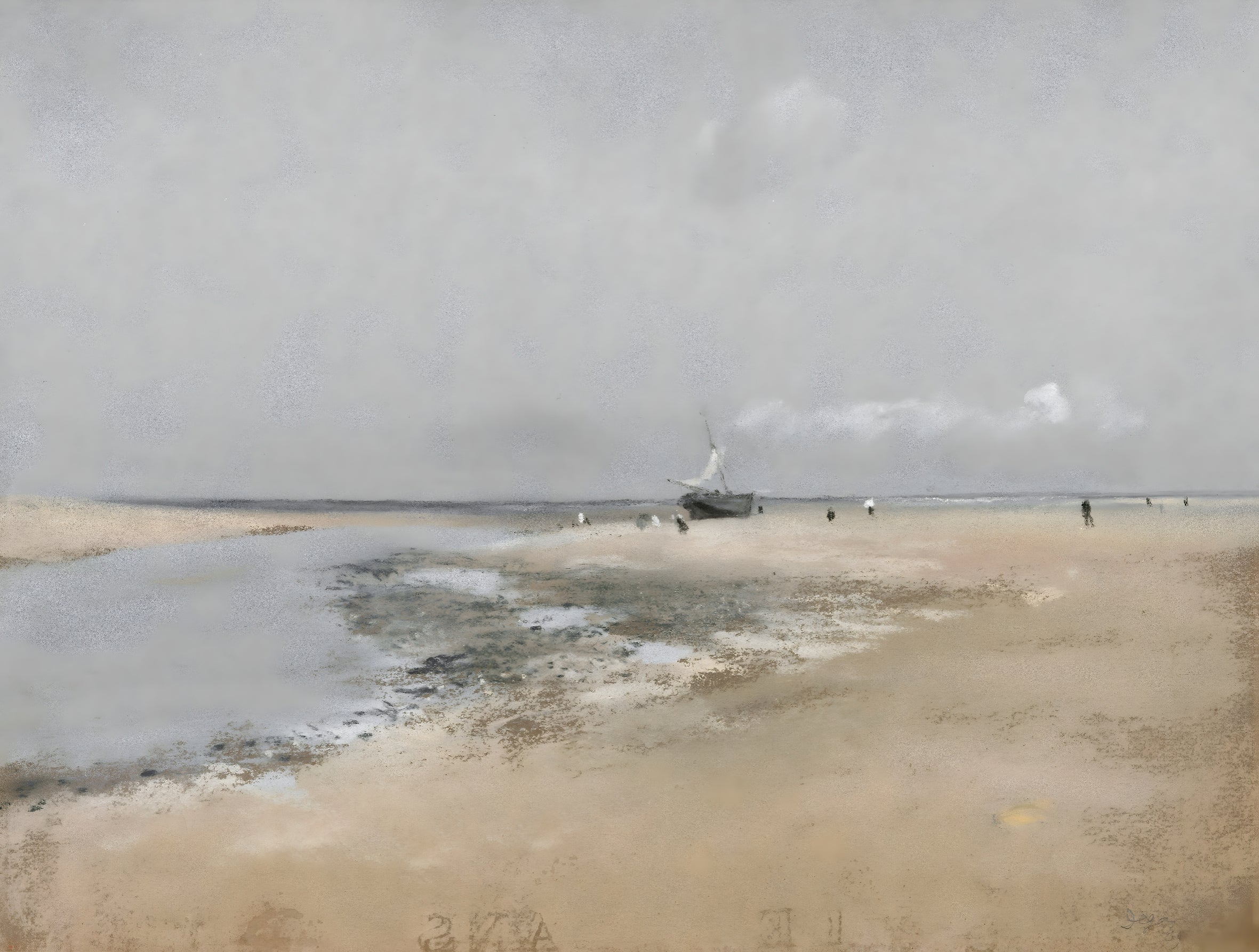 Peaceful Beach Scene