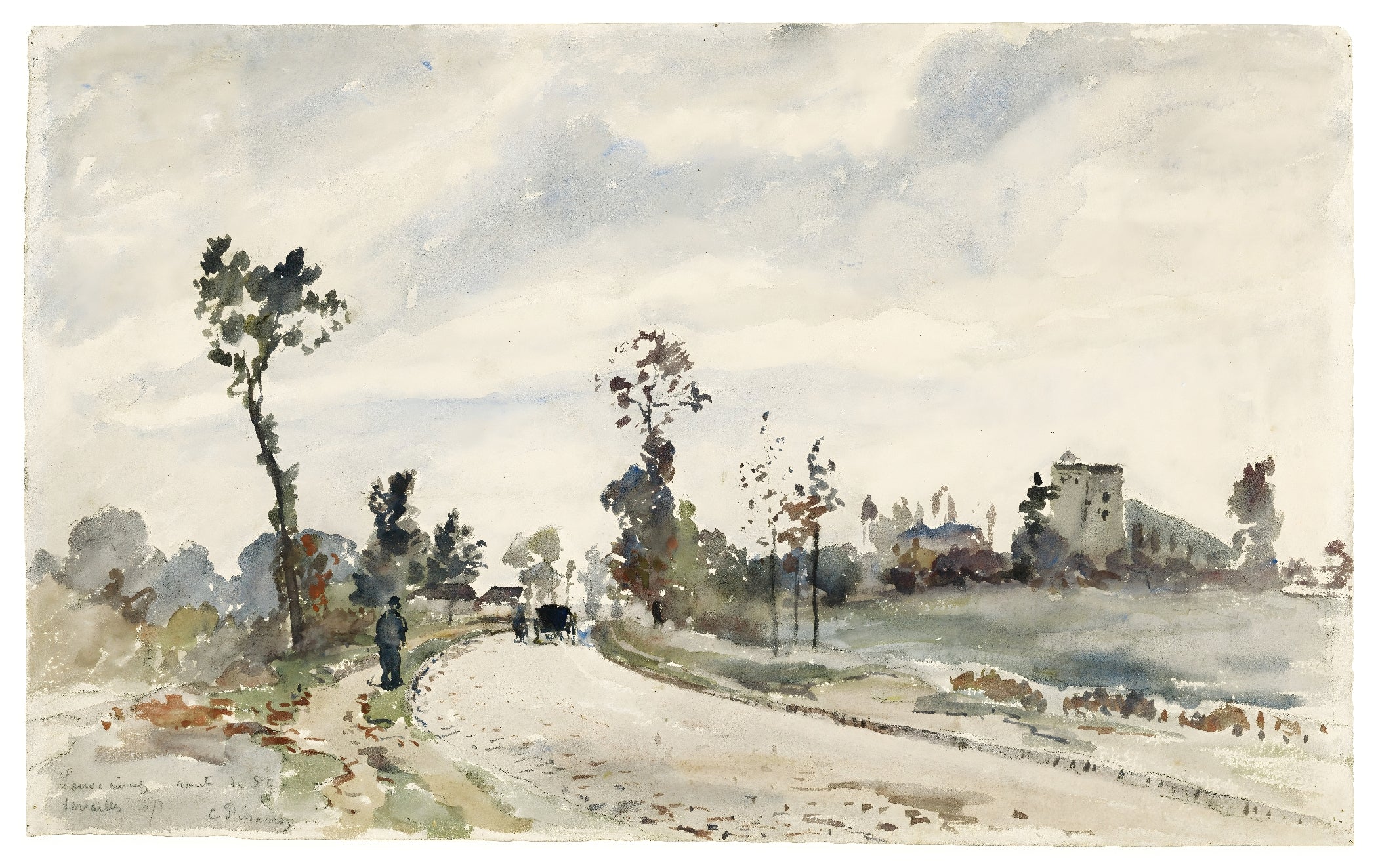 Country Road with Castle