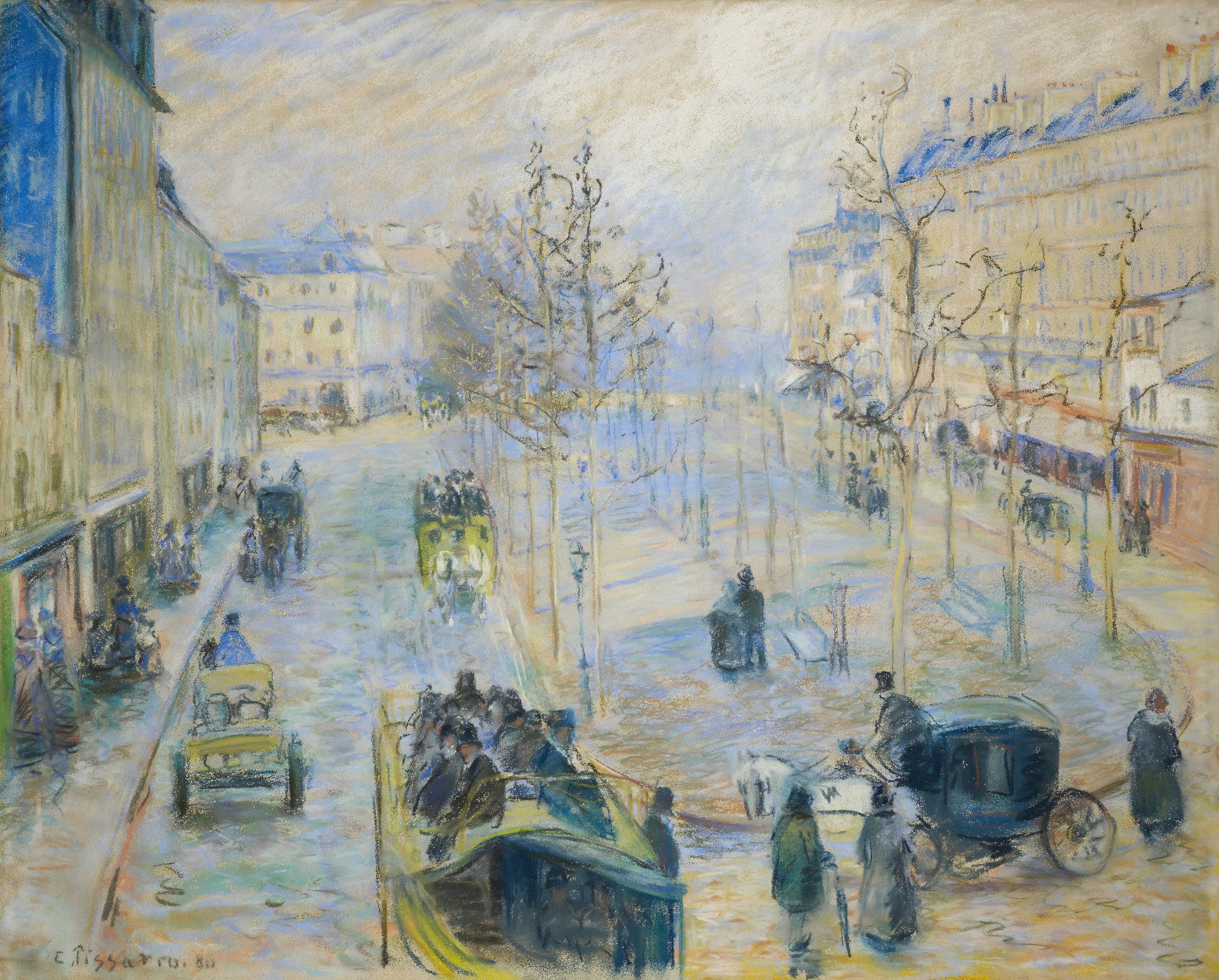 Parisian Boulevard Scene