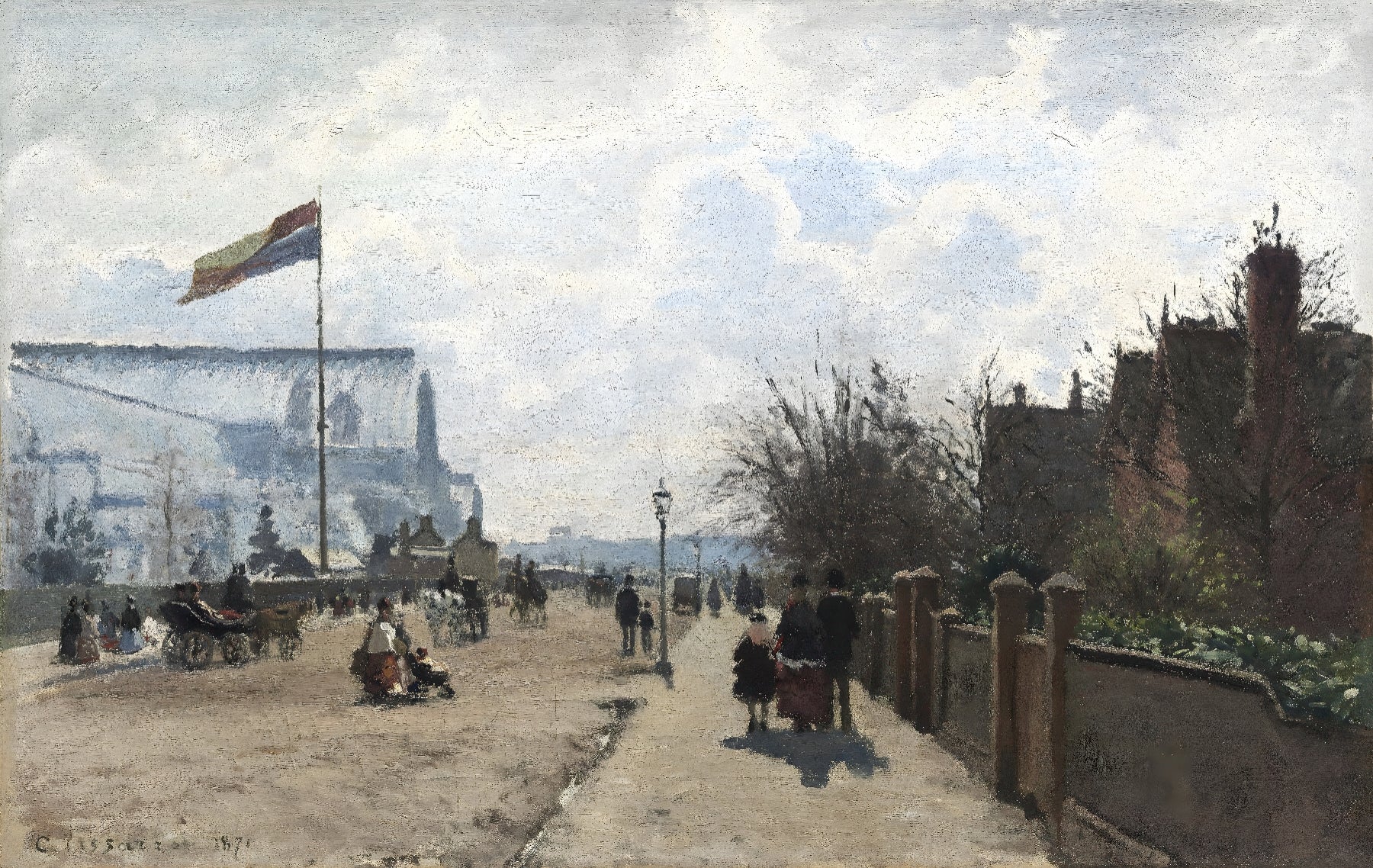 Promenade with Flag