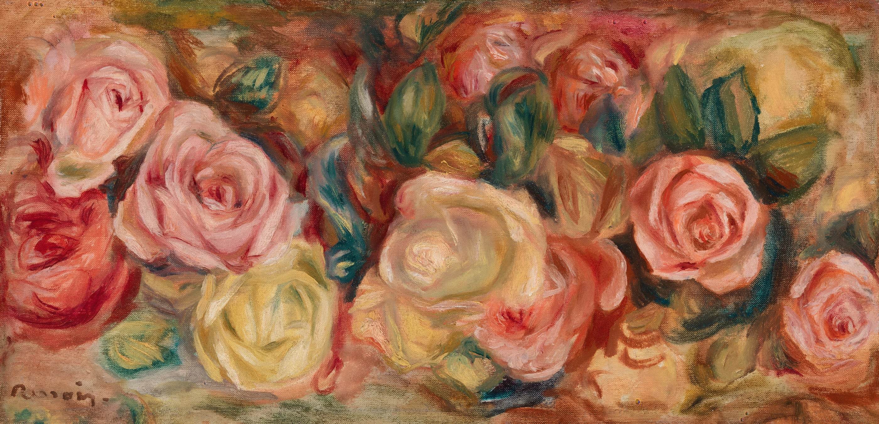 Roses in Full Bloom