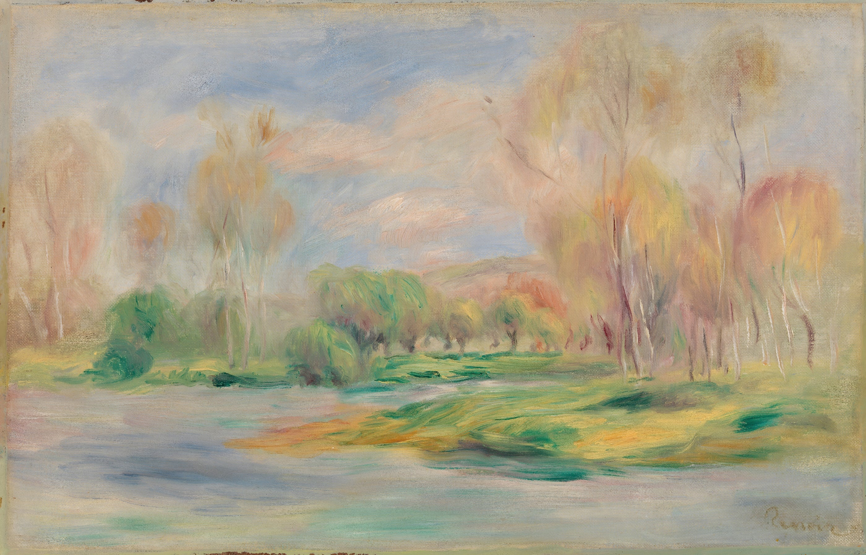 Pastoral Riverbank View