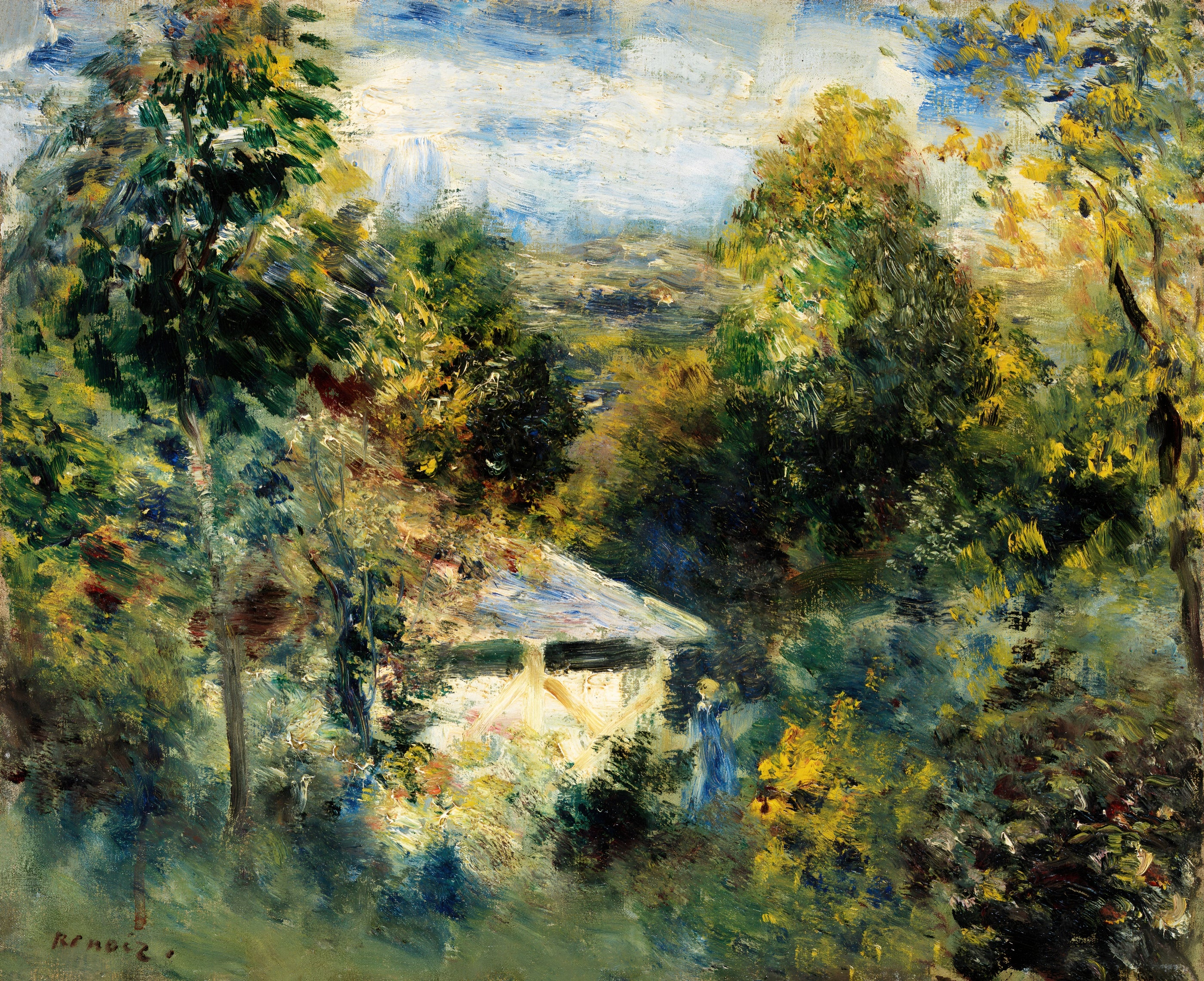 Glimpse of a House in the Forest