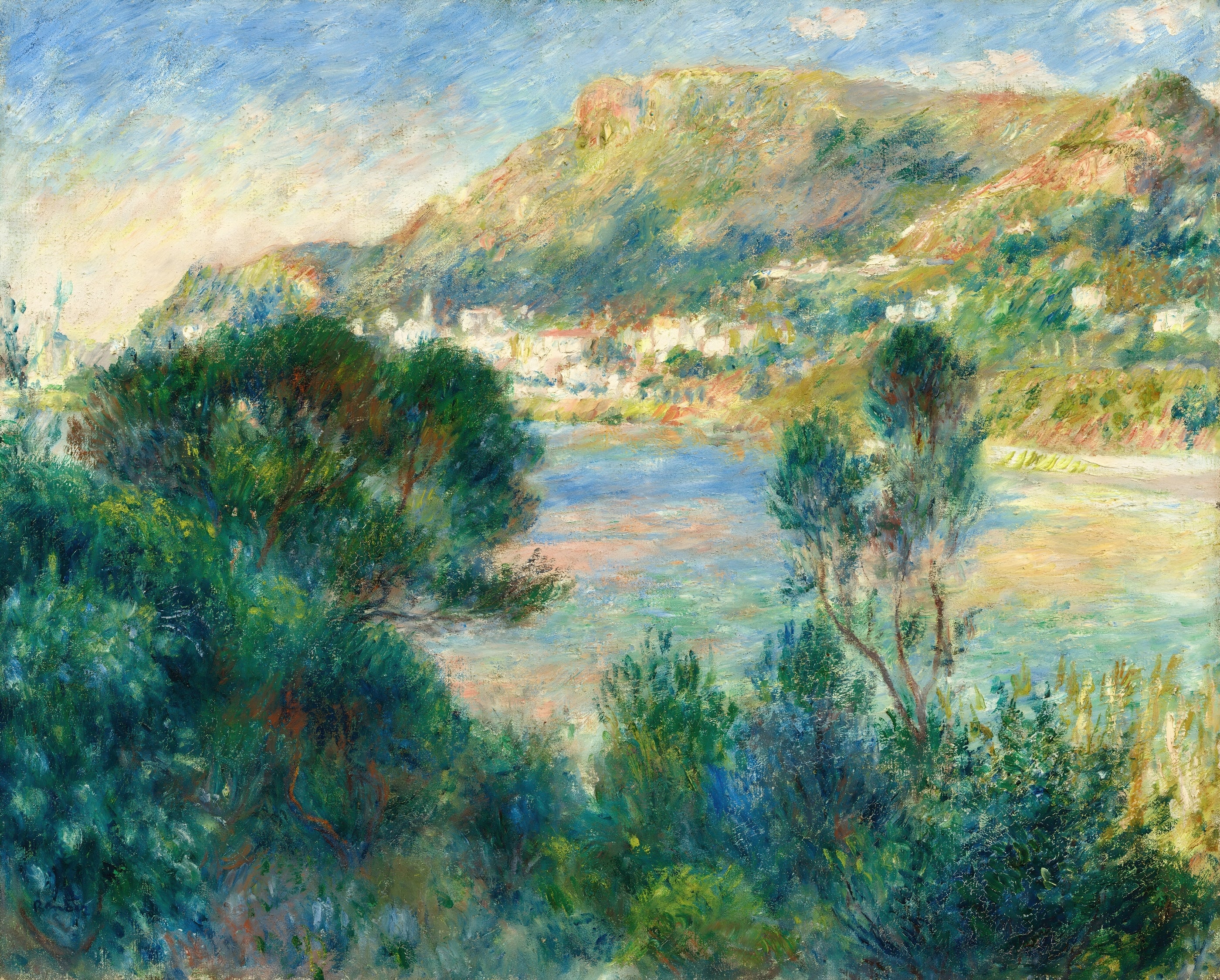 Mountain View Across a Lake