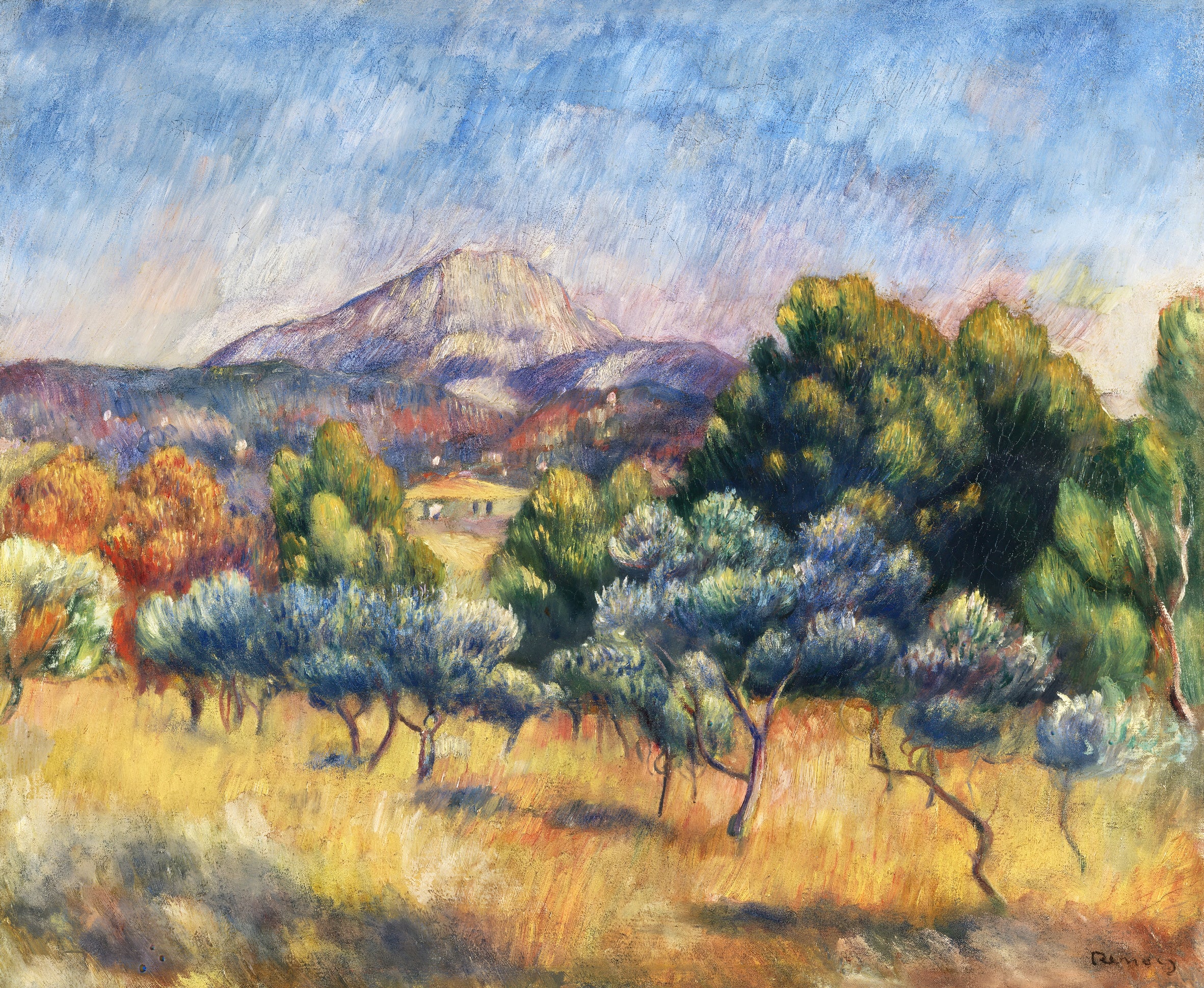 Mountain View with Olive Trees