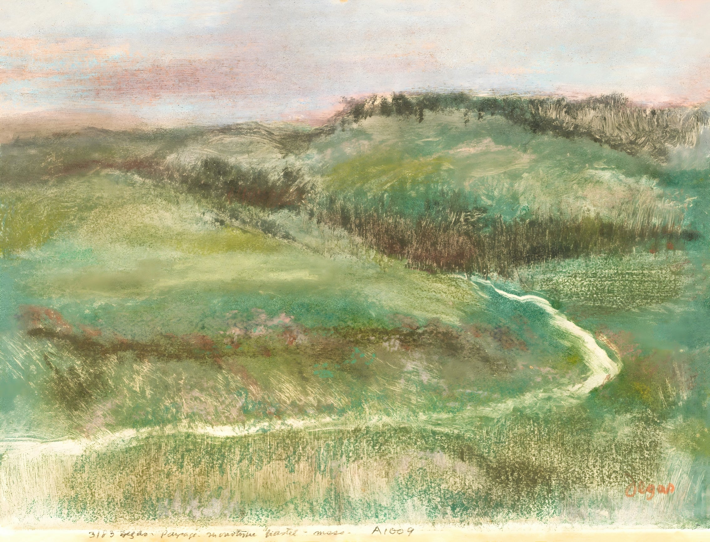 Hillside Path at Sunrise