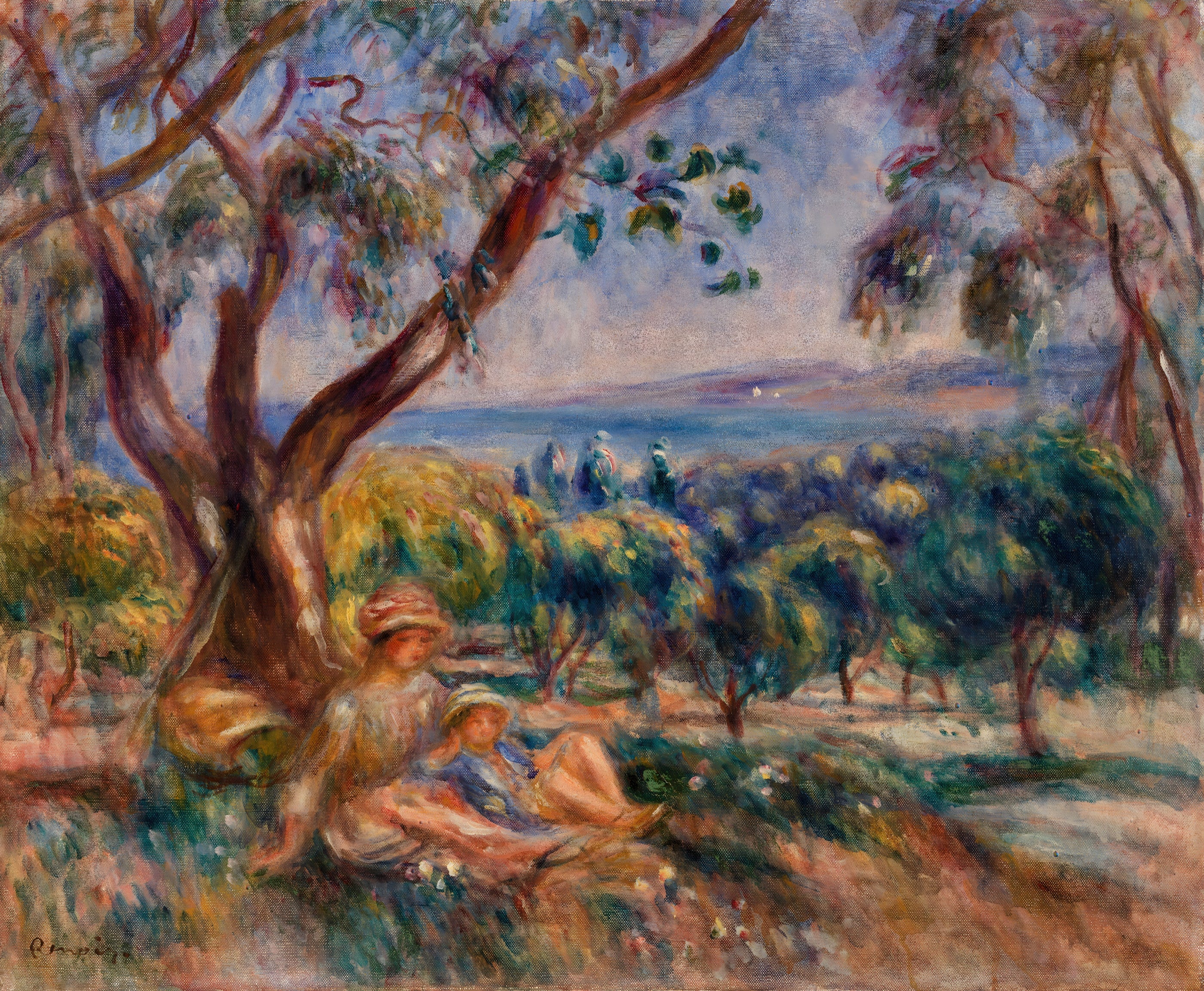 Mother and Child Under a Tree