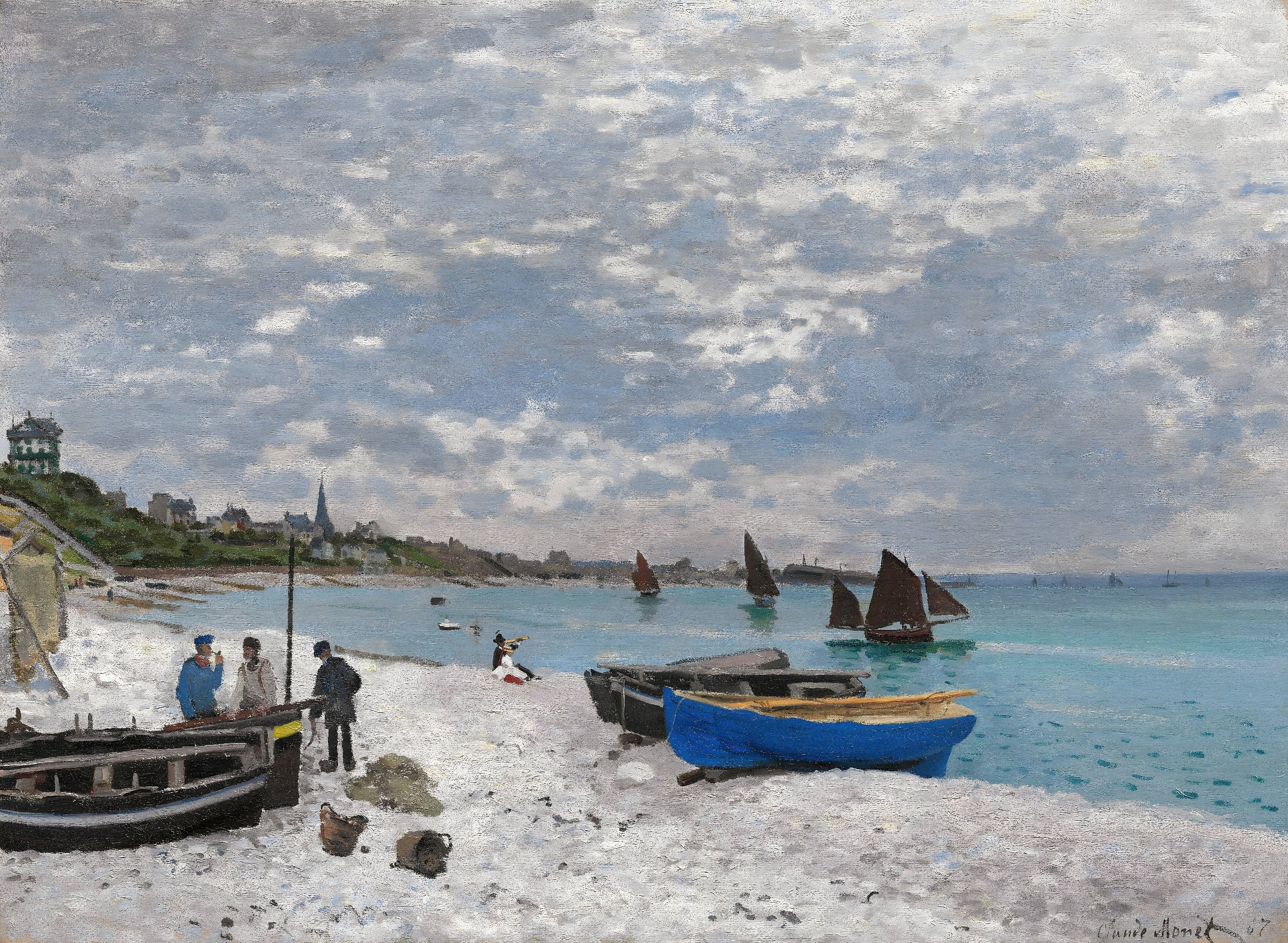 Boats on a Bright Shore
