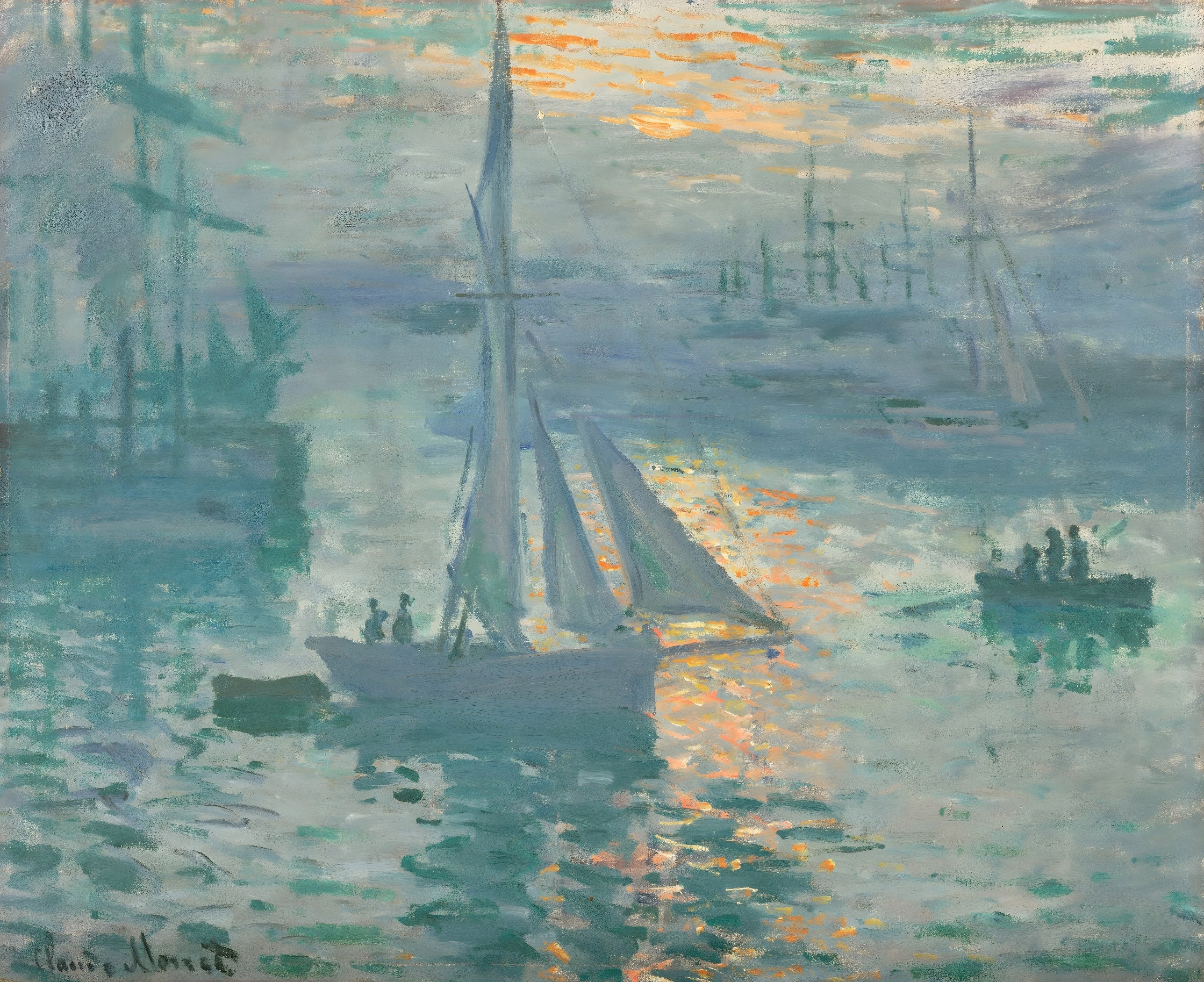 Harbor with Sailing Boats