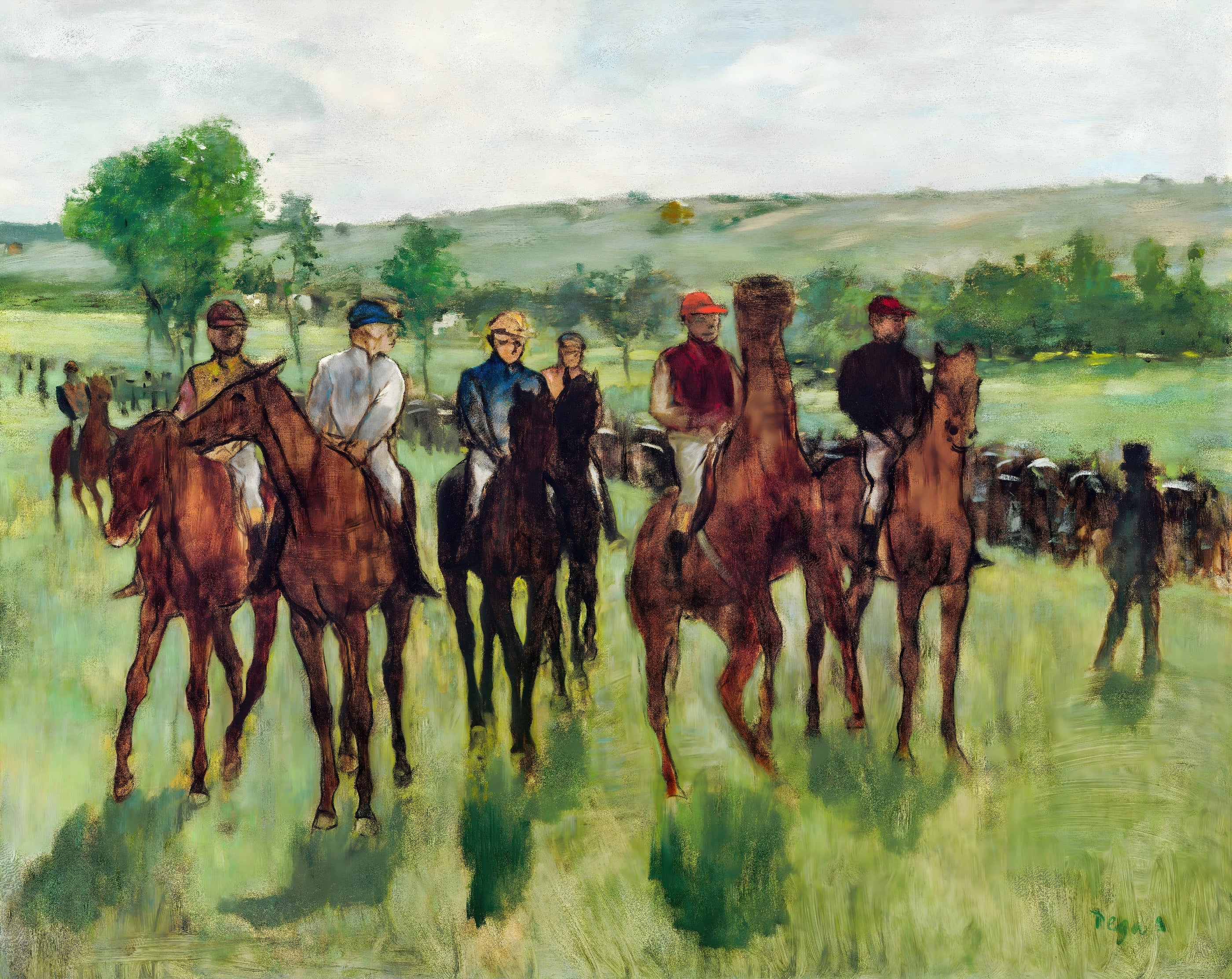Horse Riders in Countryside