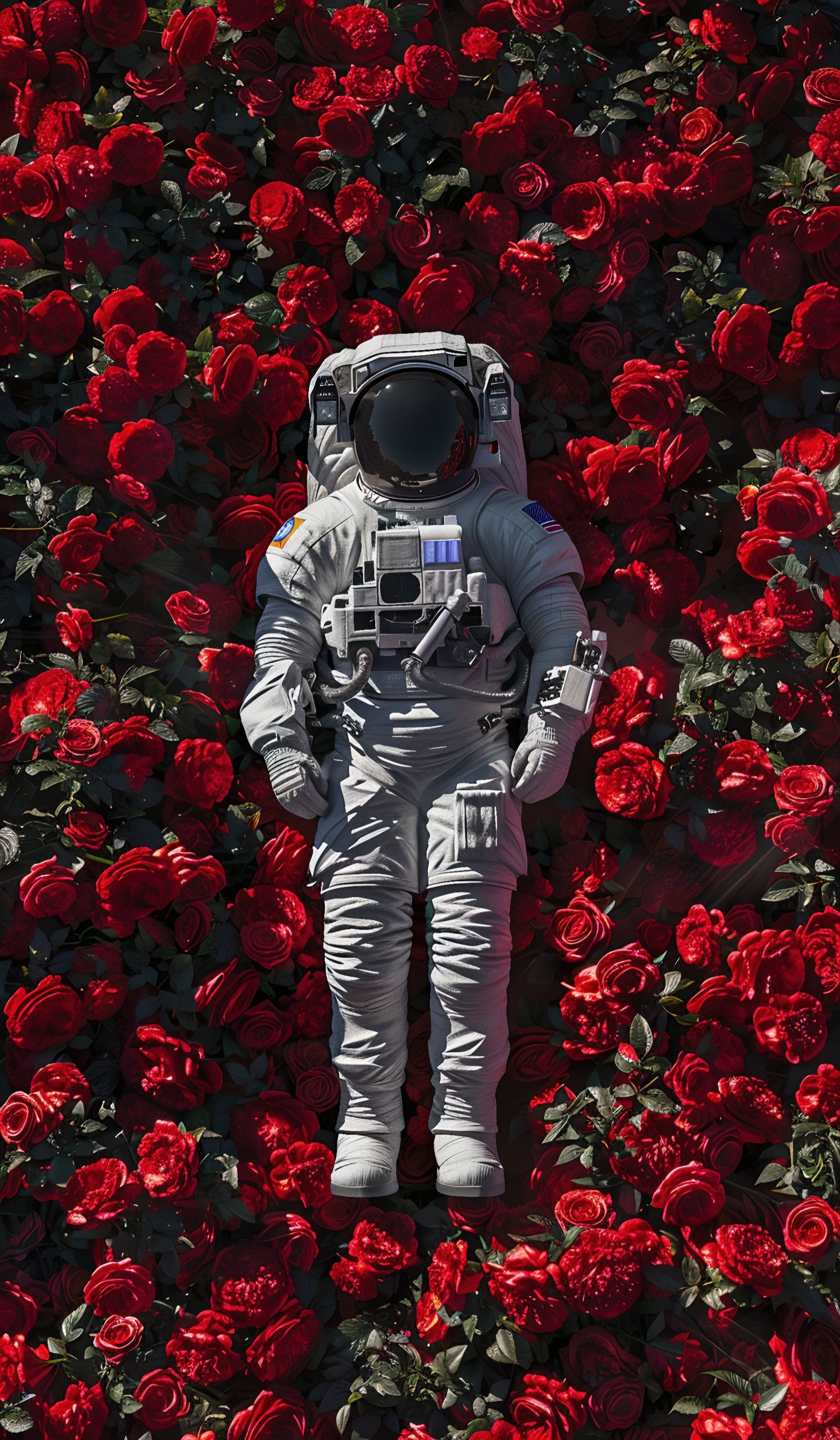 Cosmic Rest Among Roses