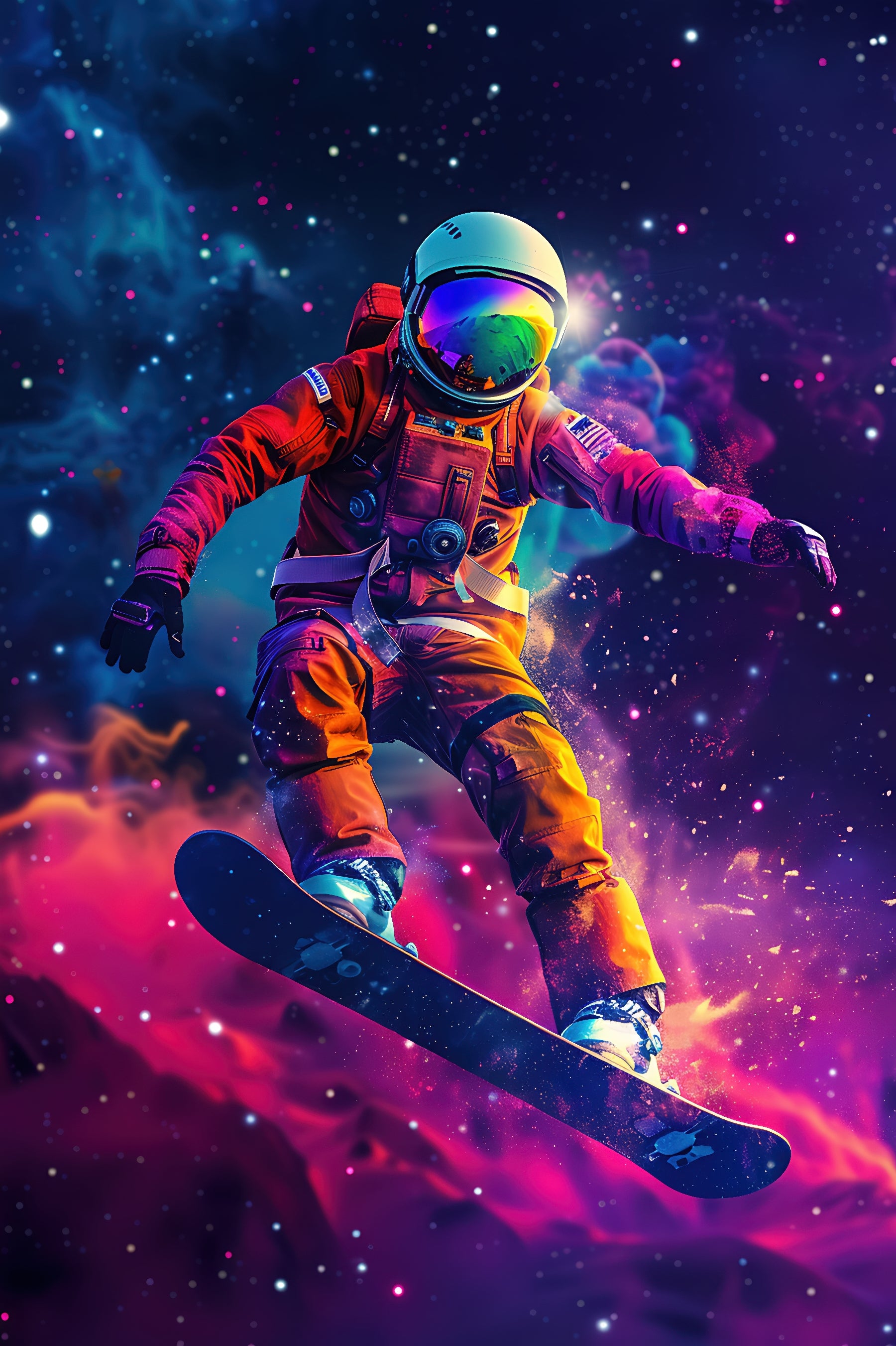 Cosmic Snowboarder